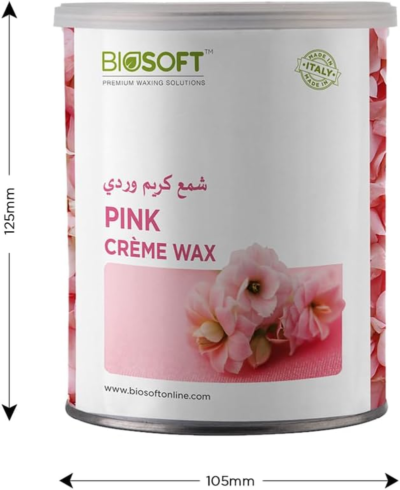 Biosoft Liposoluble Cream Wax - Pink (Tin) 800G image number 3