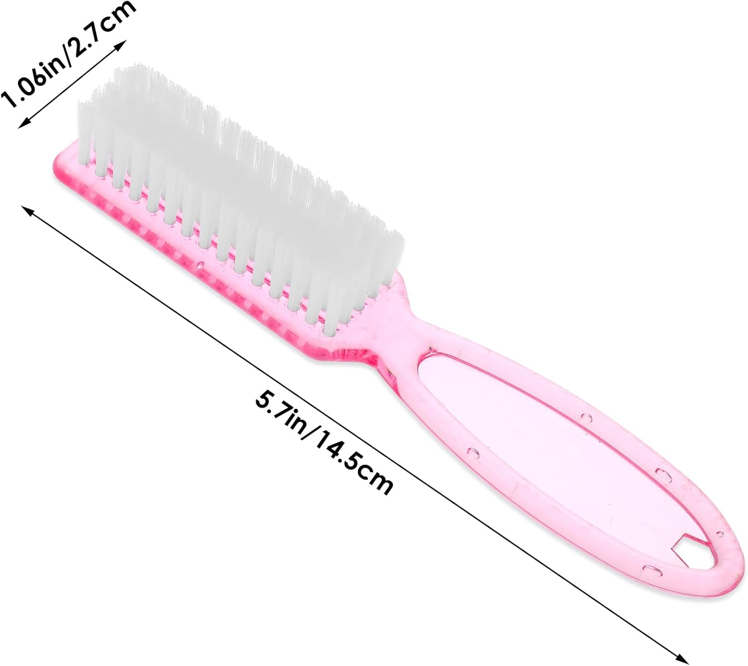 WLLHYF 4 Pieces Nail Brush with Handle Soft Bristles 4 Colours Manicure Tool Scrubbing Brush Set for Nails and Toes (Blue + Purple + Pink + Orange) image number 1