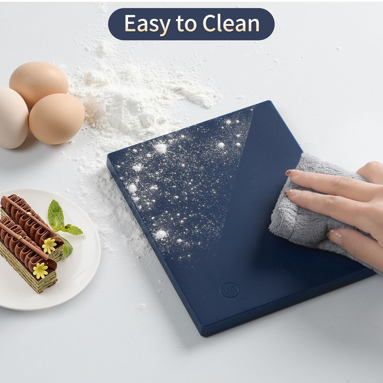 Homebuds 22Lb Digital Kitchen Scales in 1G, High Precision Assured by Scales Kitchen Professional Factory since 2001, Food Scales for Cooking and Baking, LED, 3*AAA Batteries Included, Blue image number 2