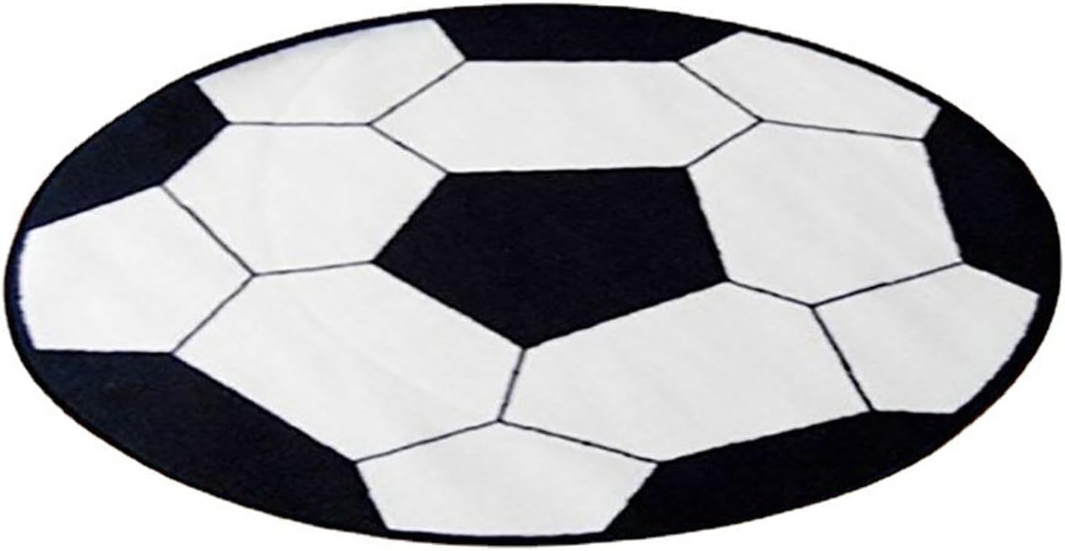 Doormat Football Printed Carpets for Living Room Portable Rug Modern Cartoon Cute Rugs Bedroom Decor (60 X 60Cm) image number 2