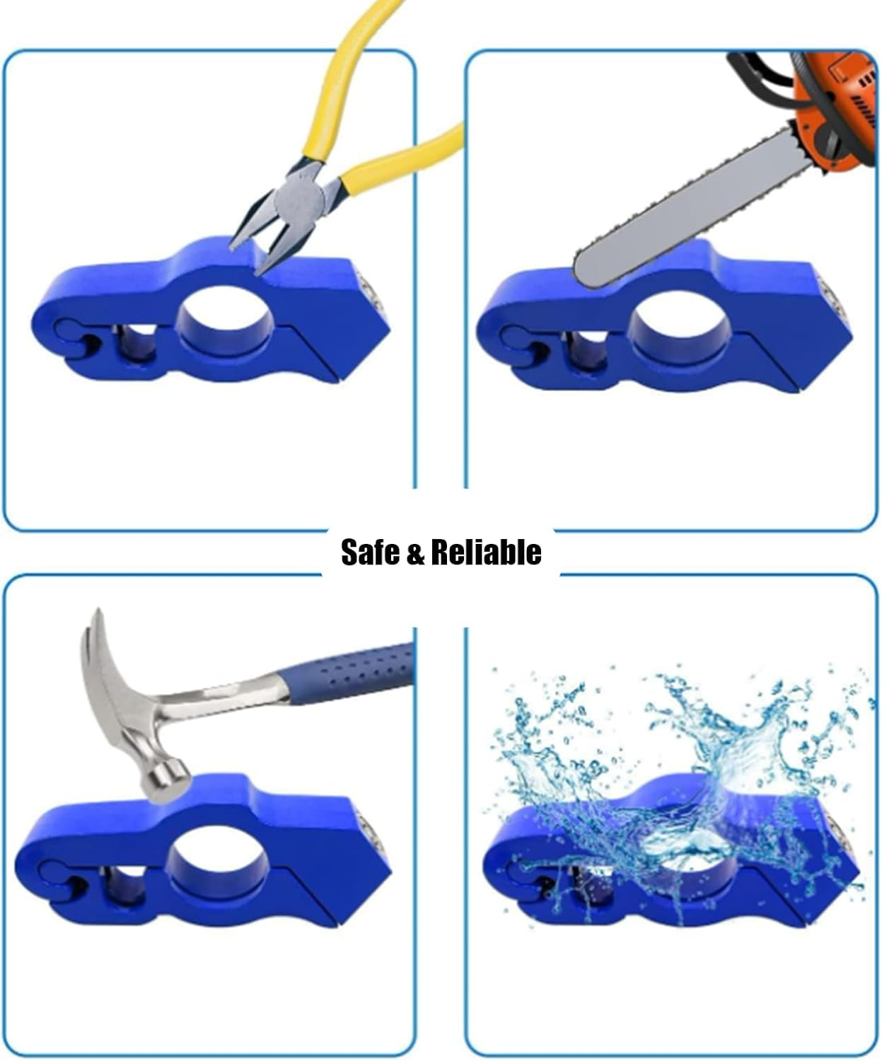 Motorcycle Locks anti Theft - Motorcycle Lock Heavy Duty for Grip Lock Brake,Portable Motorcycle Throttle Lock for Motorcycle Moped Motorbike Scooters ATV Dirt Bike,Blue image number 3