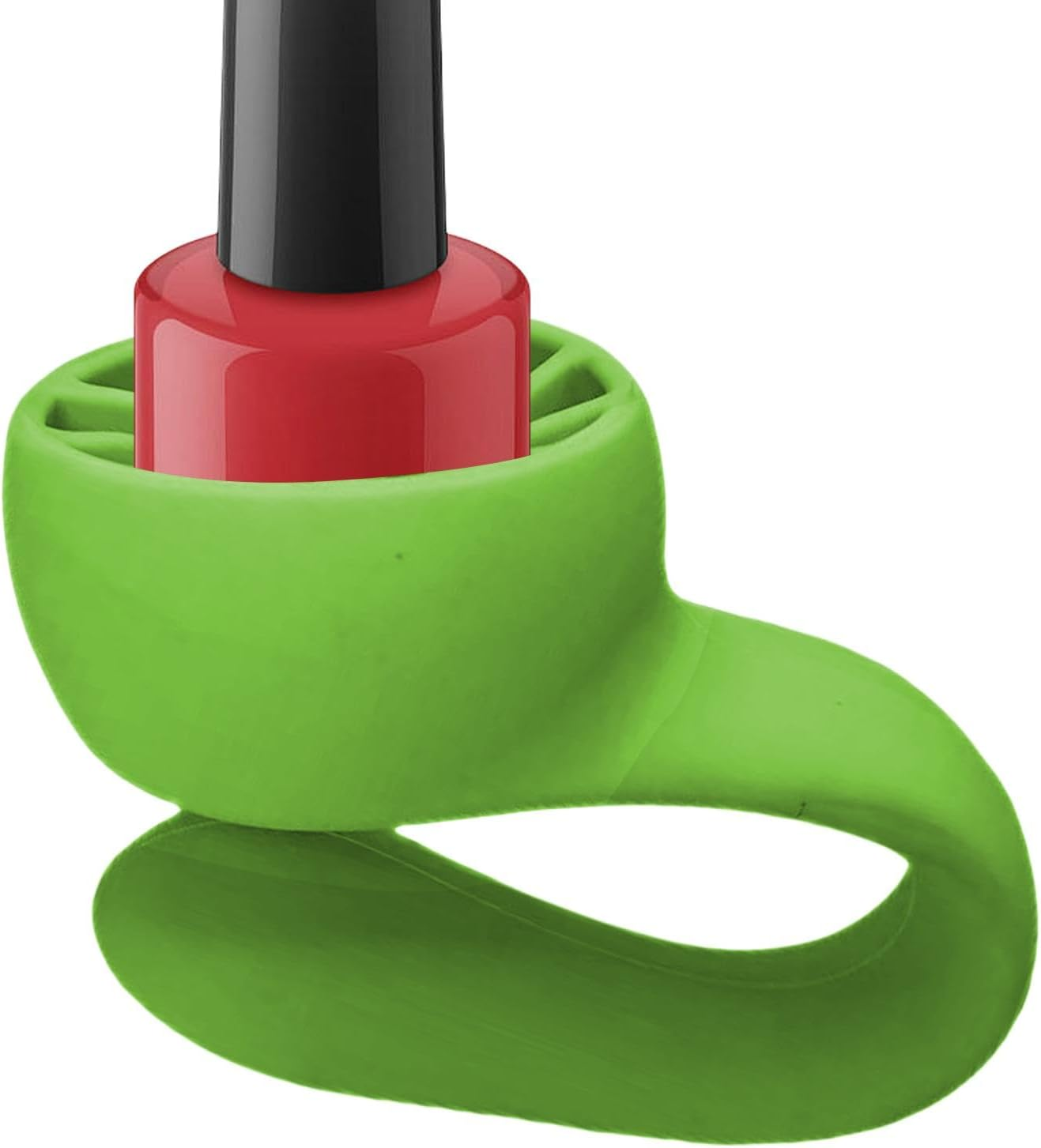 Shurzzesj Nail Polish Holder | Wearable Anti-Spill Organizer,Strong Grip Airlock Suction Silicone Nail Polish Holder for Salon Design image number 2