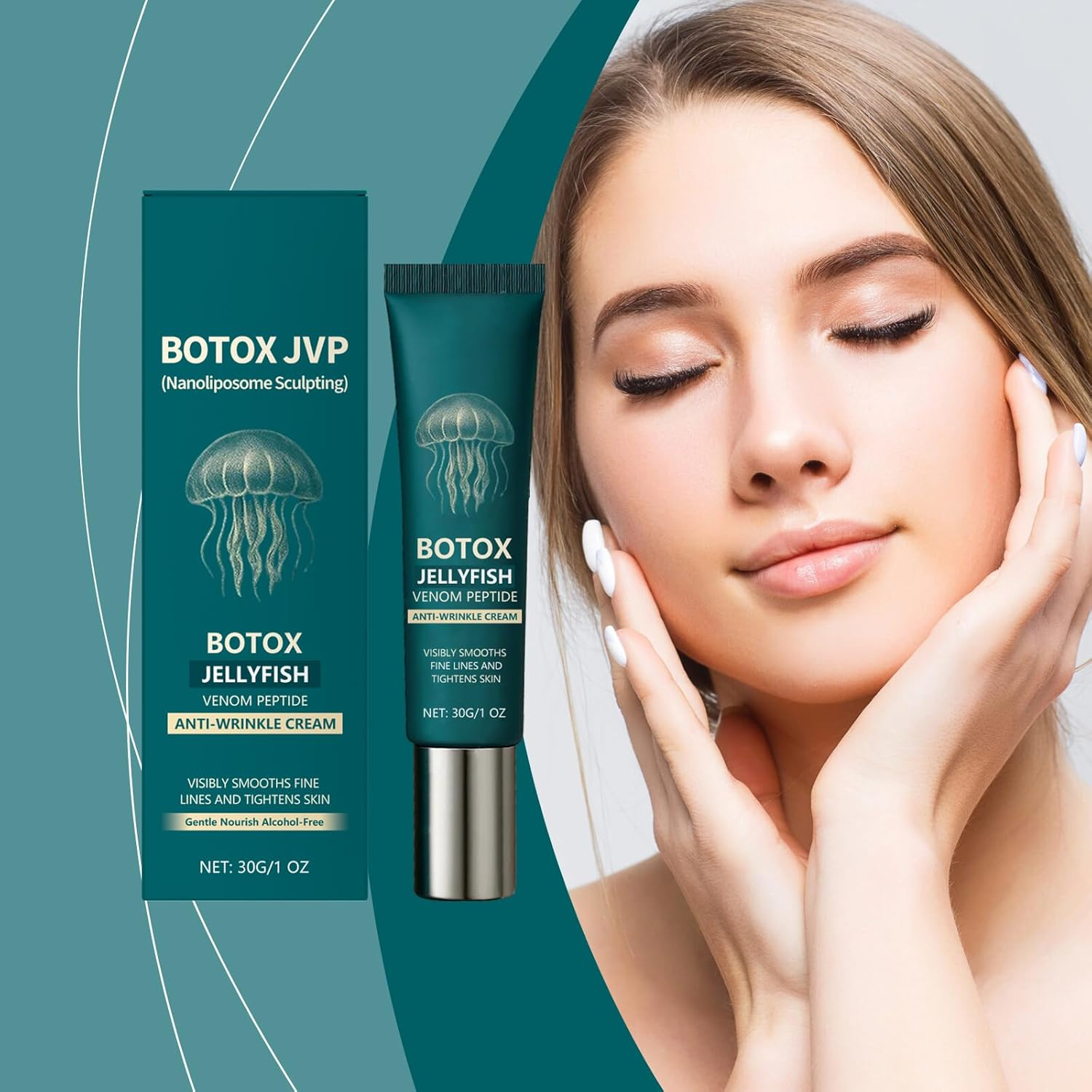 30G Anti-Wrinkle Cream Reduces Wrinkles | Daily Improve Skin Elasticity Delicate Skin Moisturizing Cream image number 3