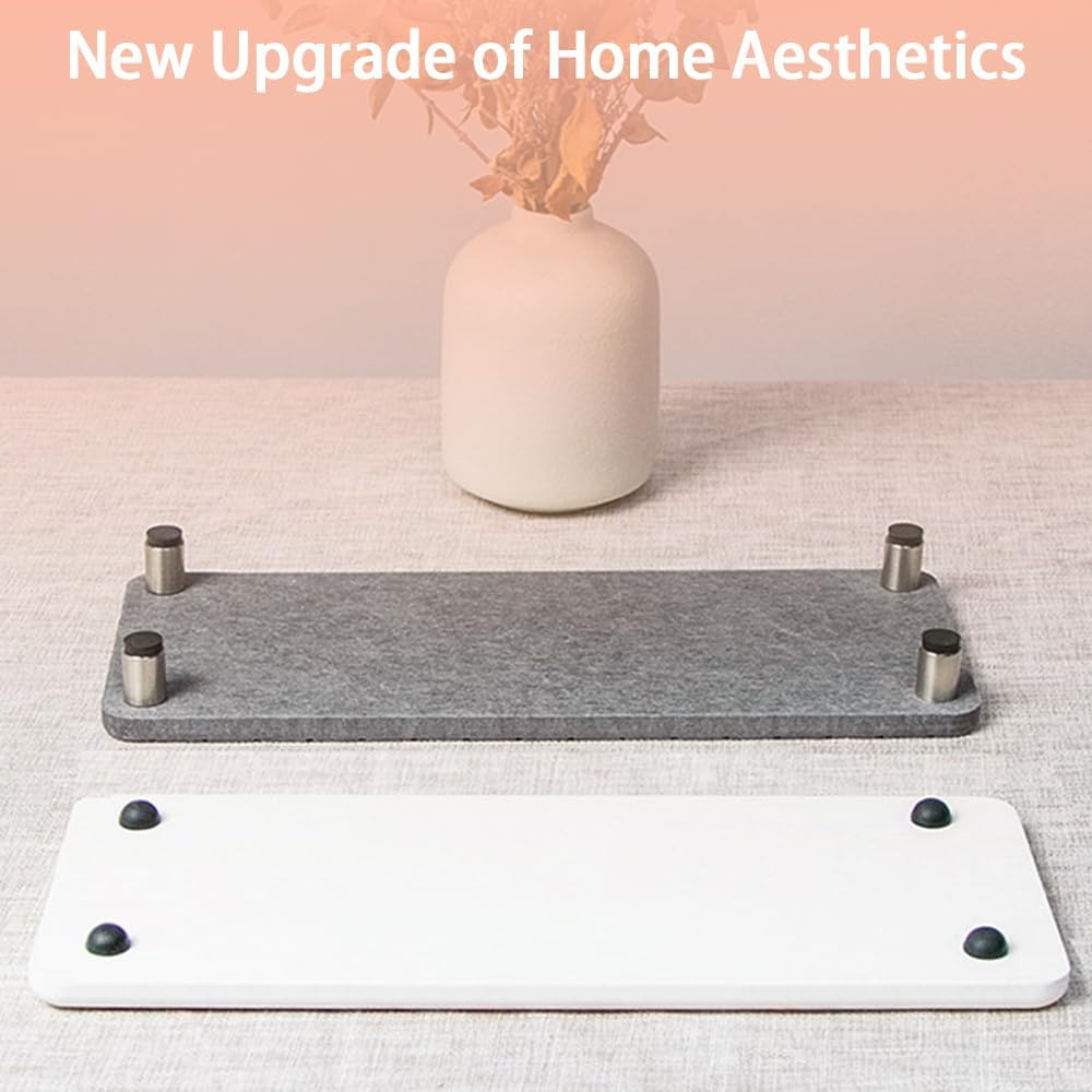 2 Pack Quick Drying Diatomaceous Earth Sink Tray, Marble Stone Drying Mats for Kitchen Counter, Fast Drying Diatomite Caddy, Bathroom Cosmetics Holder Organizer (M)