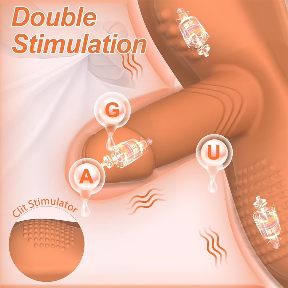 Women Sex Toys Sit and Ride Vibrators Dildo, Remote Control Vibrator G Spot Sex Toys with 10 +10 Vibrating Modes, Adult Sex Toy Games for Women Men Couples image number 4