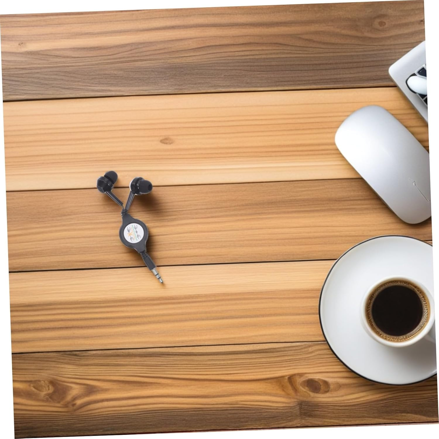 Kisangel 2Pcs Double-Pull Retractable Earphones Wired Earbuds Ear Earphones for Running Sport Headphones 5V Lightweight Design for Mobile and Laptop Use image number 4