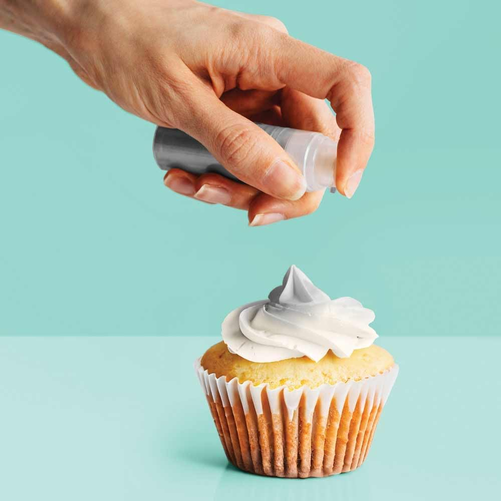 Sprinks Edible Dust Spray Pump | Shimmer Silver Micro Fine Glitter | Easy to Use for Cakes Cupcakes Cookies and Desserts | Silver Sprinkles Edible image number 1