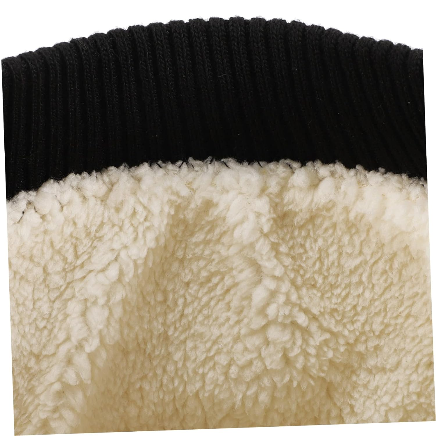 360&deg; Lambswool Waist Belt, Thickened Winter Waist Support Wear-Resistant Soft Fleece, Black Household Kidney Band for Cold Protection and Stomach Warming, Unisex Daily Use image number 6