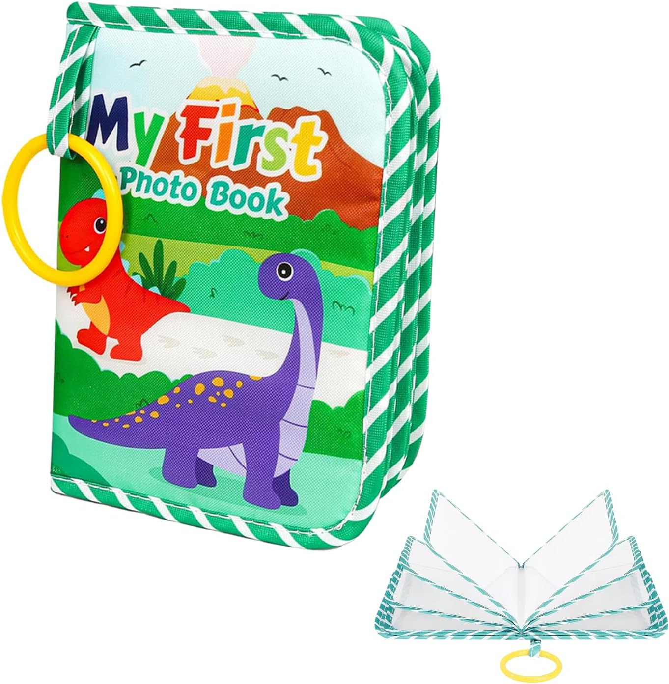 Photo Album,First Family Memory Book with Mirror for 4X6 Family Pictures image number 2