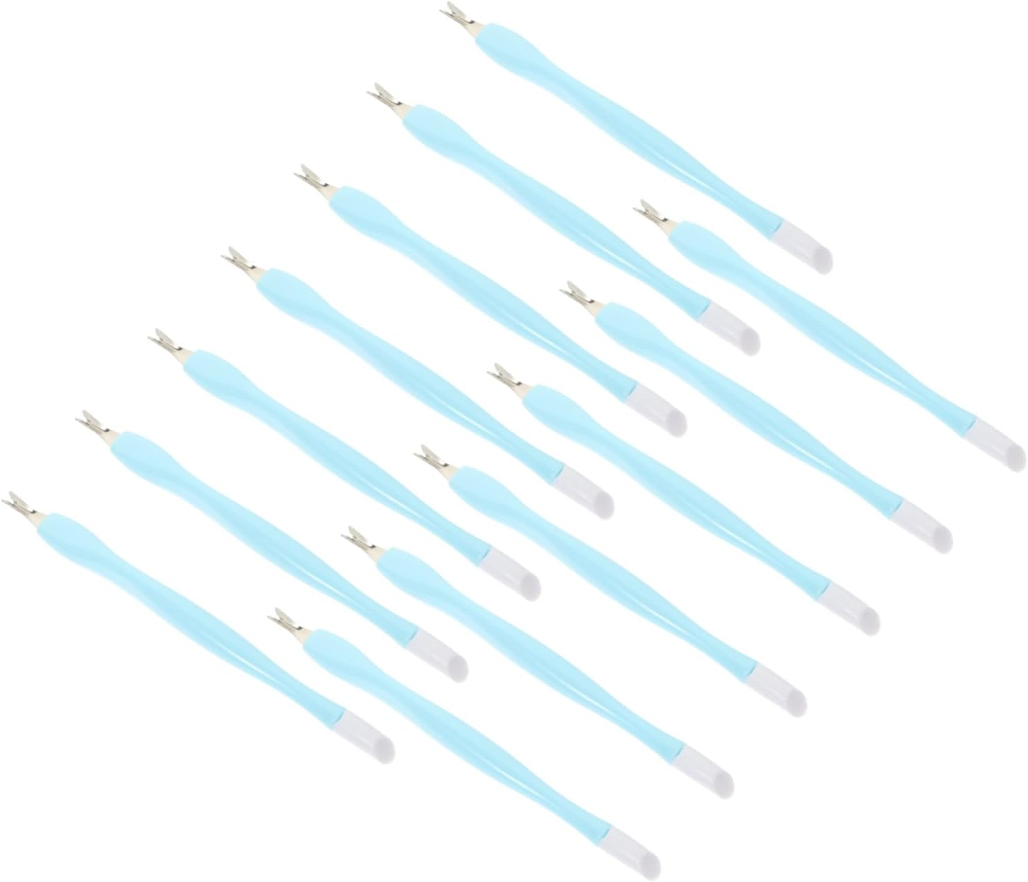 AUTSUPPL 15Pcs Dead Skin Forks Manicure Tools for Nail Art Cuticle Removers Dual Head Design for Easy Dead Skin Removal and Nail Cleaning image number 5