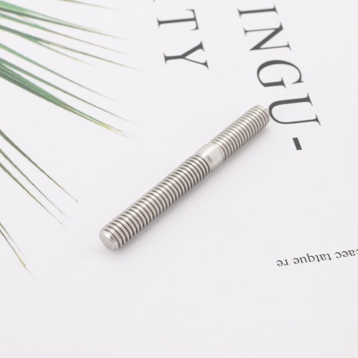 SING F LTD 10Pcs M6 Carburetor System Stud Nut Exhaust Manifold Studs DIN 835 M6X18 to M6X30 Double End Threaded Stud Screw Bolt 304 Stainless Steel Male Threaded Rod Bar Studs