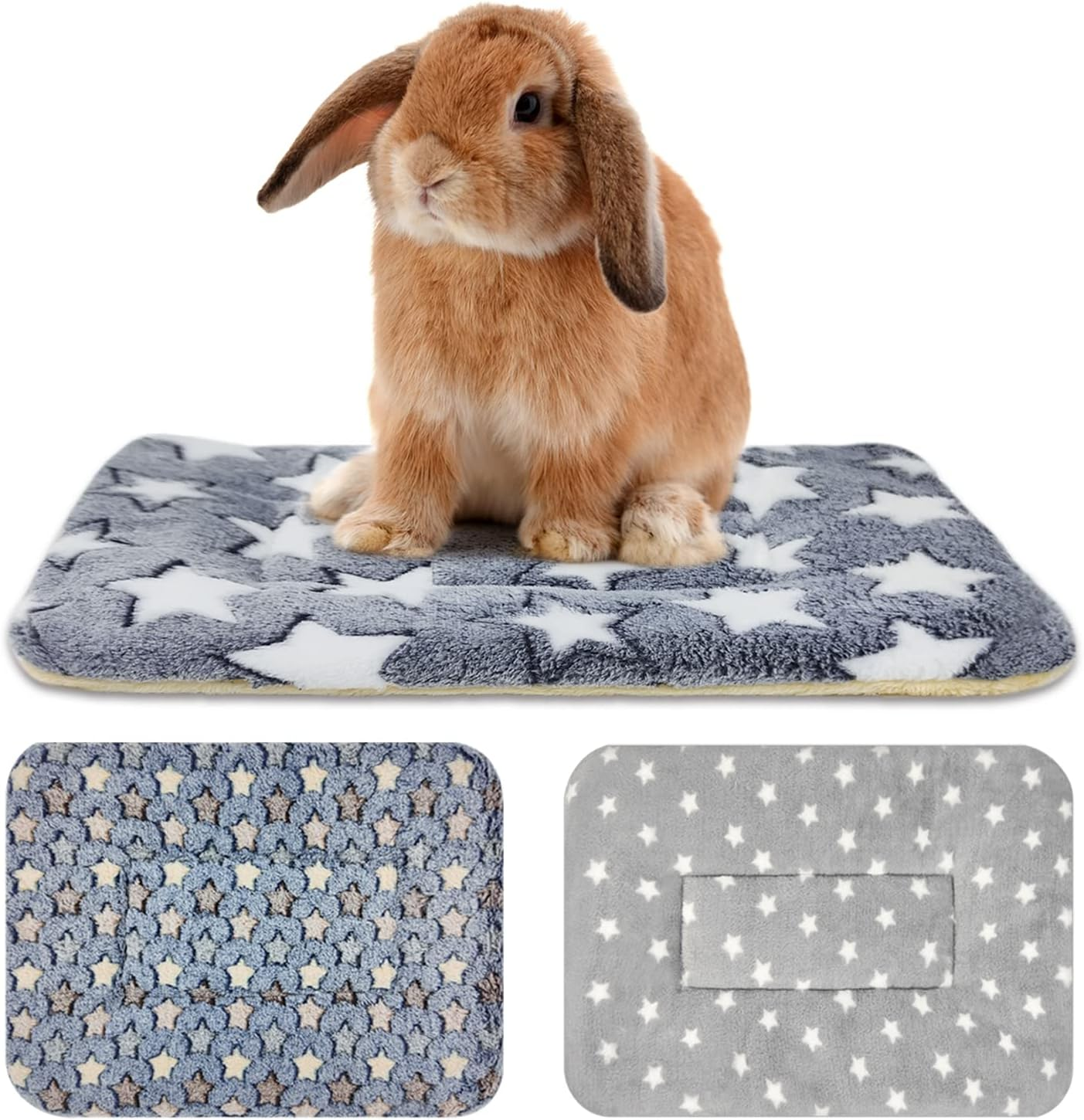 Tierecare 3 Pcs Guinea Pig Beds Soft&Warm Hamster House Rabbit Bunny Accessories Ferret Hedgehog Chinchilla Squirrel Supplies Small Animal Sleep Pad