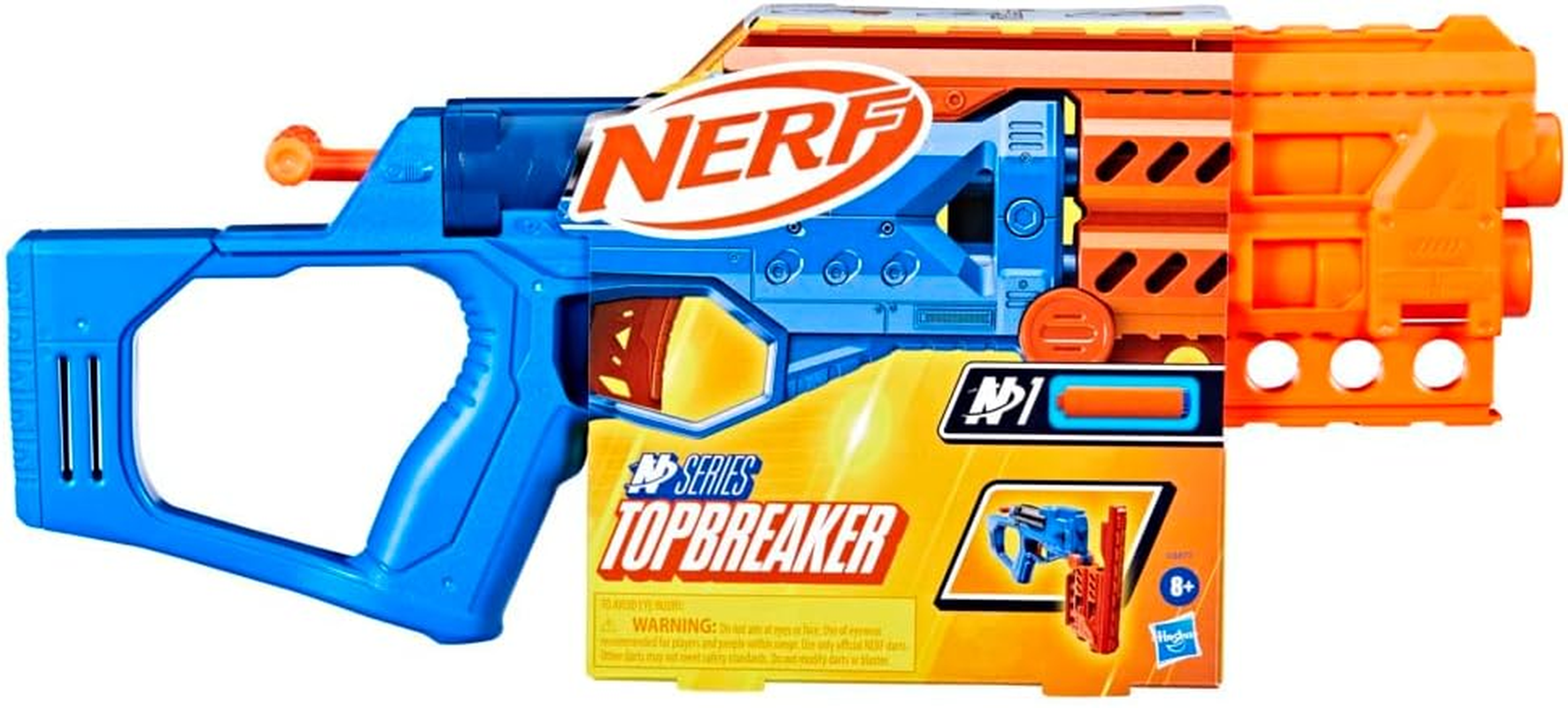 NERF N Series Topbreaker Blaster, Fits N Series, Includes 4 Official N1 Darts, Ages 8 and Up image number 4