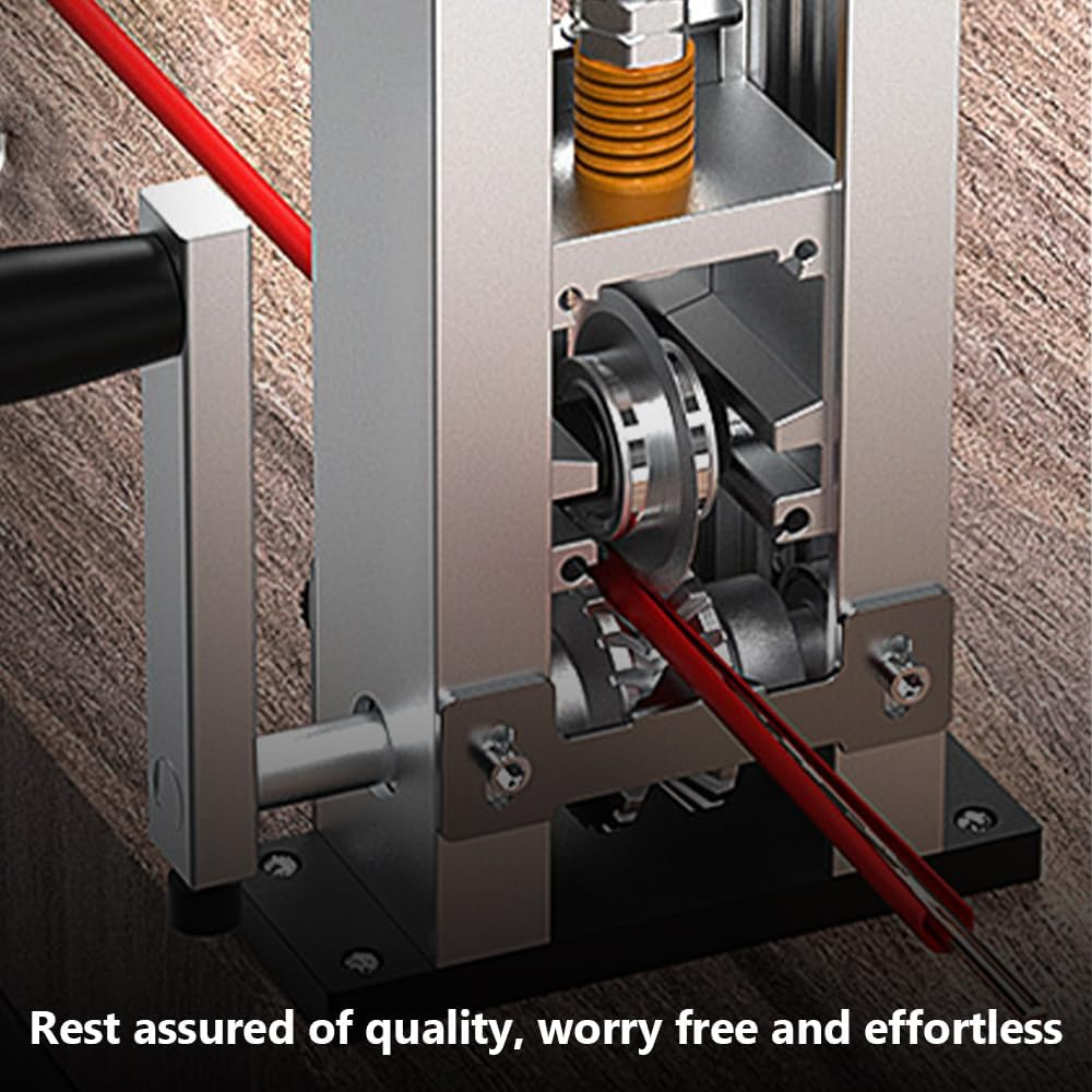 MOTRAIN Manual Wire Stripper Machine, Aluminum Alloy Wire Peeler Machine, Drill-Powered Wire Stripping Tool, 0.04"-1" Wire Stripping Machine for Scrap Wire Electrical and Copper image number 6