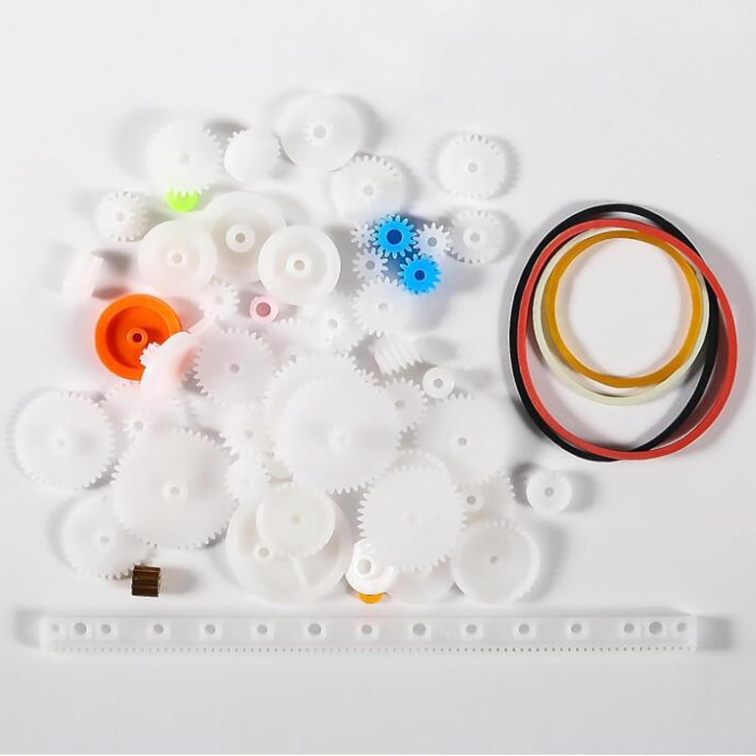 DIANN 6 Sets DC Motors Kit Mini Electric Motor 3V -12V 25000RPM with Plastic Gears 2X AA Battery Holder Boat Rocker Switch Shaft Propeller for DIY Science Projects