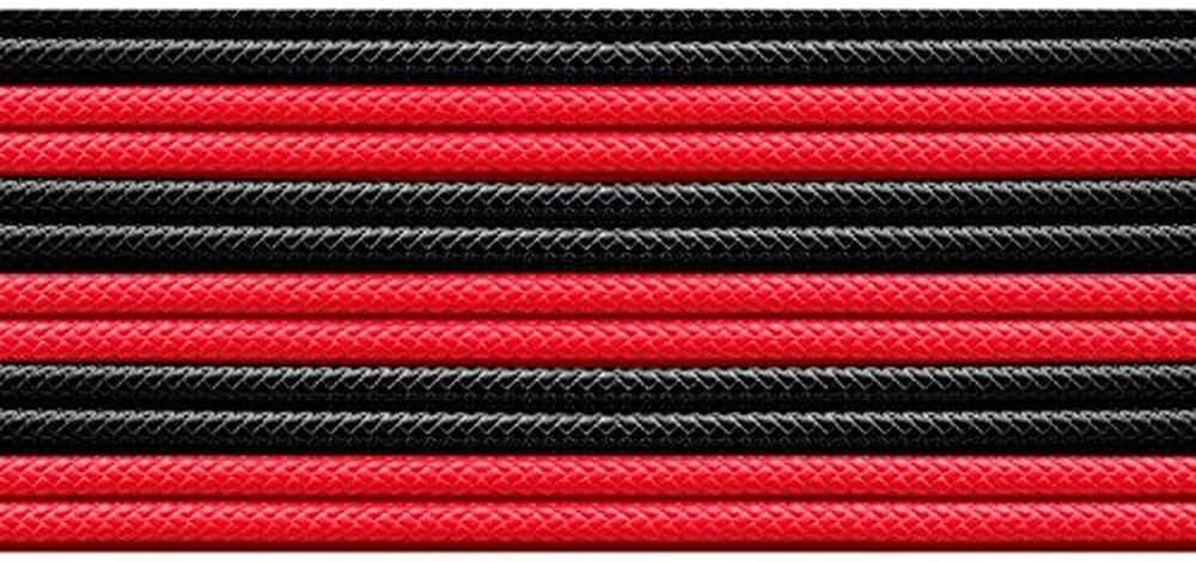 Cooler Master PVC PSU Extension Cable Kit -16AWG with 3-Layer PVC Sleeving, ATX Compatible with Universal Connectors, 30Cm in Length, Supports High-End CPU & GPU System Power Supply Inputs, Red/Black image number 2
