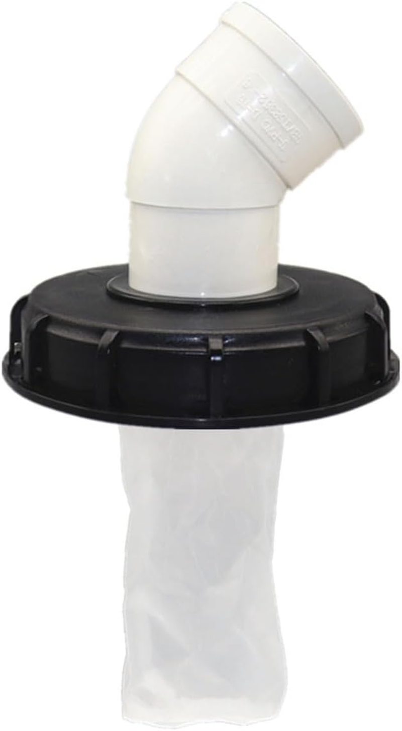 AIMALL IBC Tank Barrel Filter Cap 2.9 Inch DN75 Cover with Nylon Mesh for 163Mm DN110 DN150 Plastic Drums PE PVC Compatible Dustproof Liquid Impurity Filtration