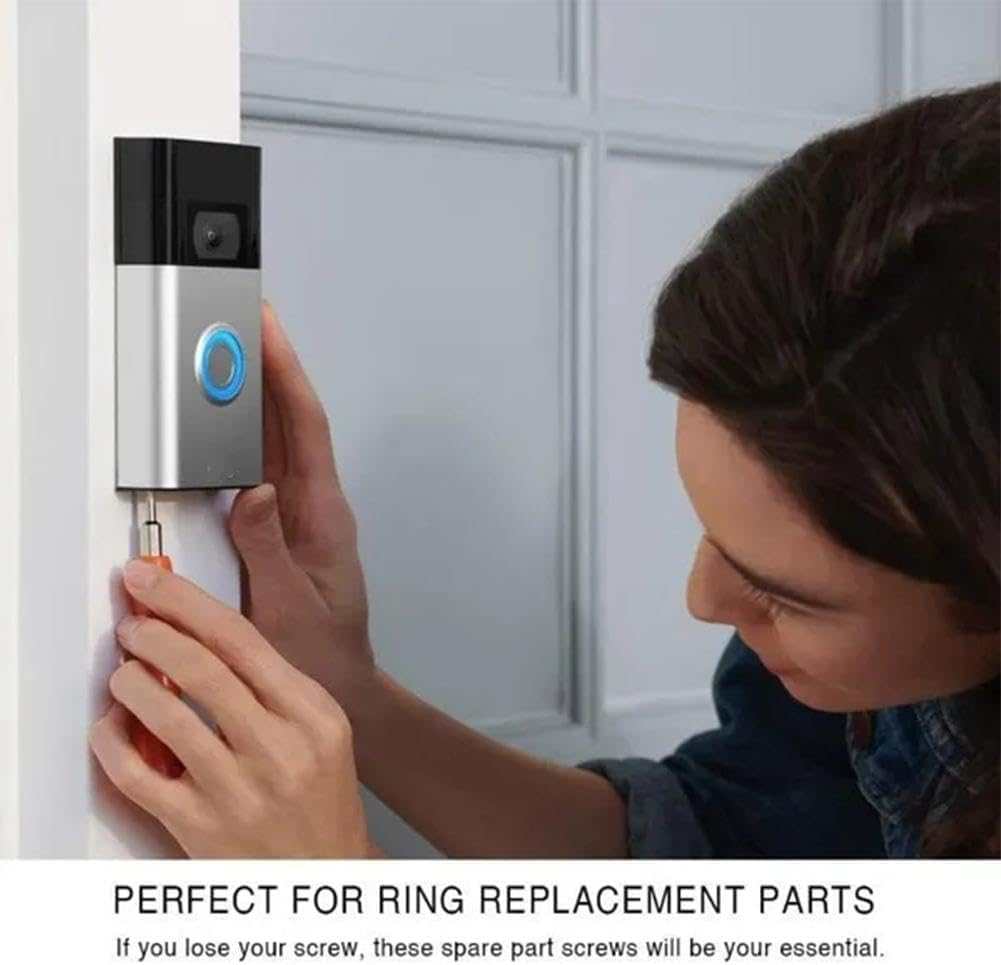 WADY Doorbell Screws for Ring Doorbell Screws Replacement,Video Doorbell Screws,Video Doorbell Replacement Screws,Applicable to Ring Smart Doorbell T6T15,Anti-Theft Hardware Screws image number 3