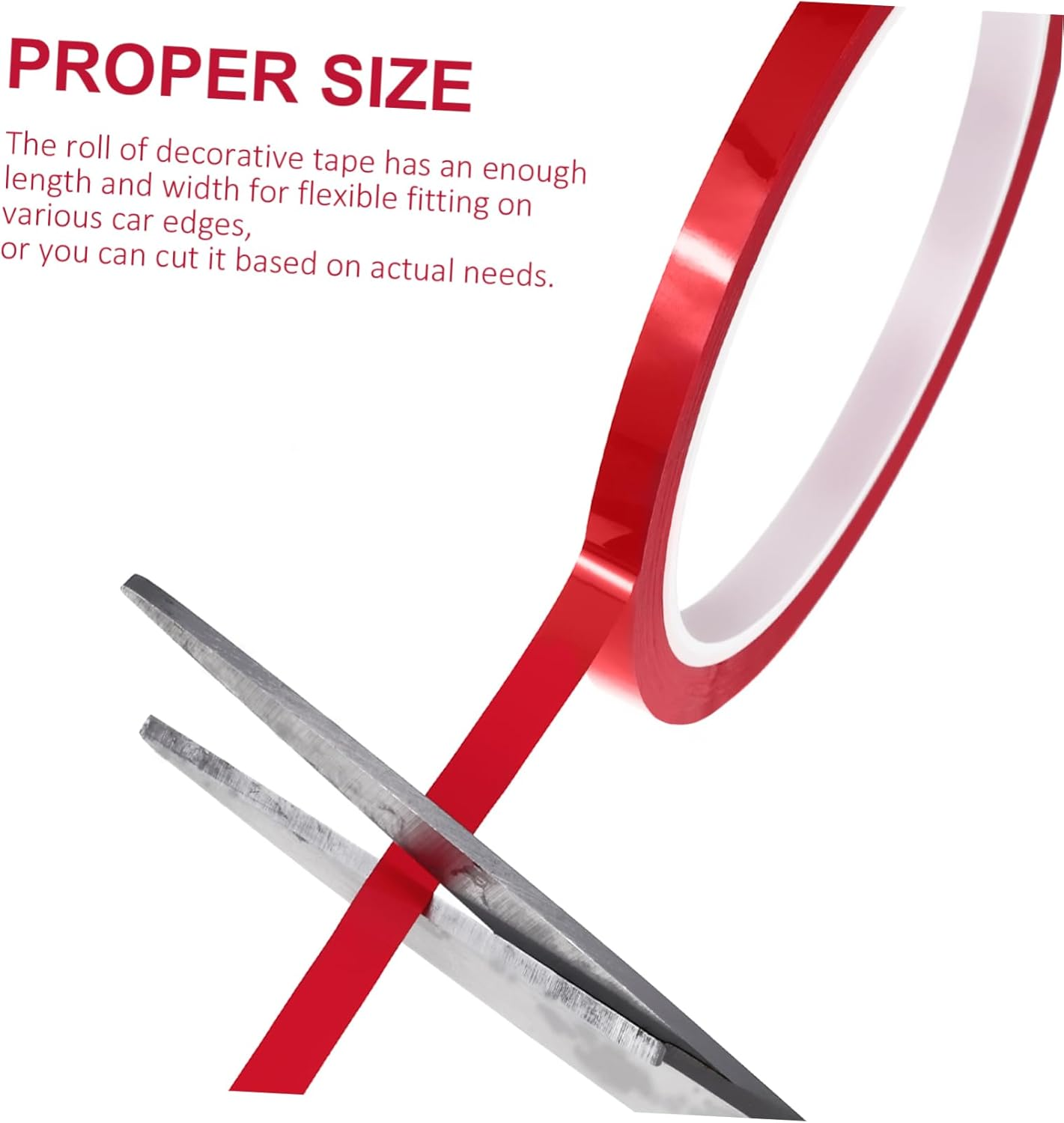 Decorative Strips for Cars Vinyl Tape Strong Adhesive Trim Strip for Auto Molding and Electrical Insulation Paint Tape for Car Detailing image number 6