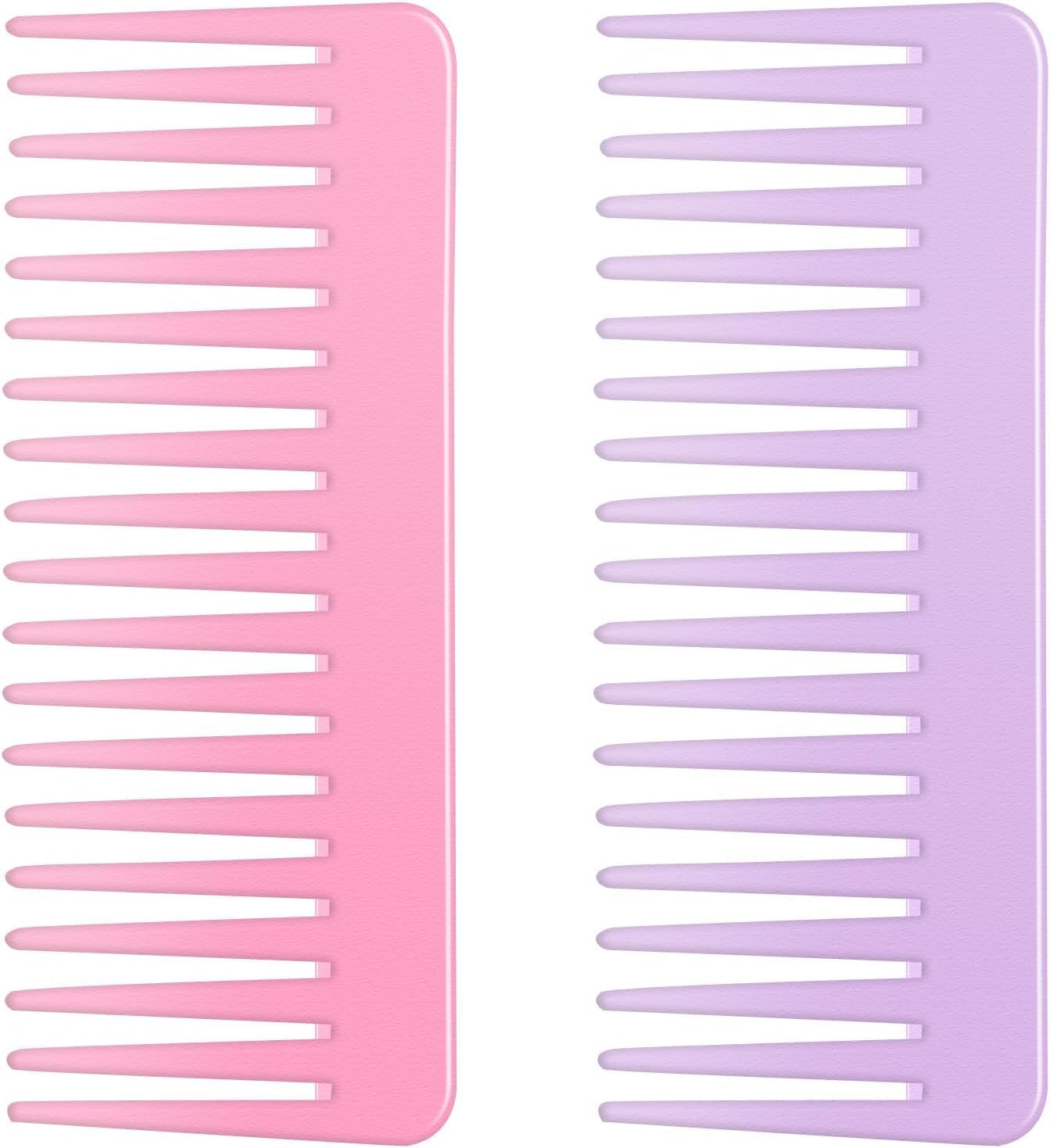 2 PCS Wide Tooth Detangling Comb for Long, Curly, Wet Hair - No Handle Styling, Shampoo & Detangling Comb (Style1, One Size) image number 2