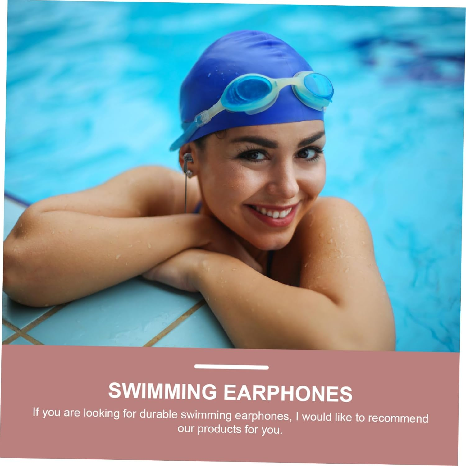 SWOOMEY 2Pcs Earphones for Swimming Water Sports Comfortable Ear Protection Plugs for Bathing Adult Use Ear Design for Surfing and Snorkeling image number 4