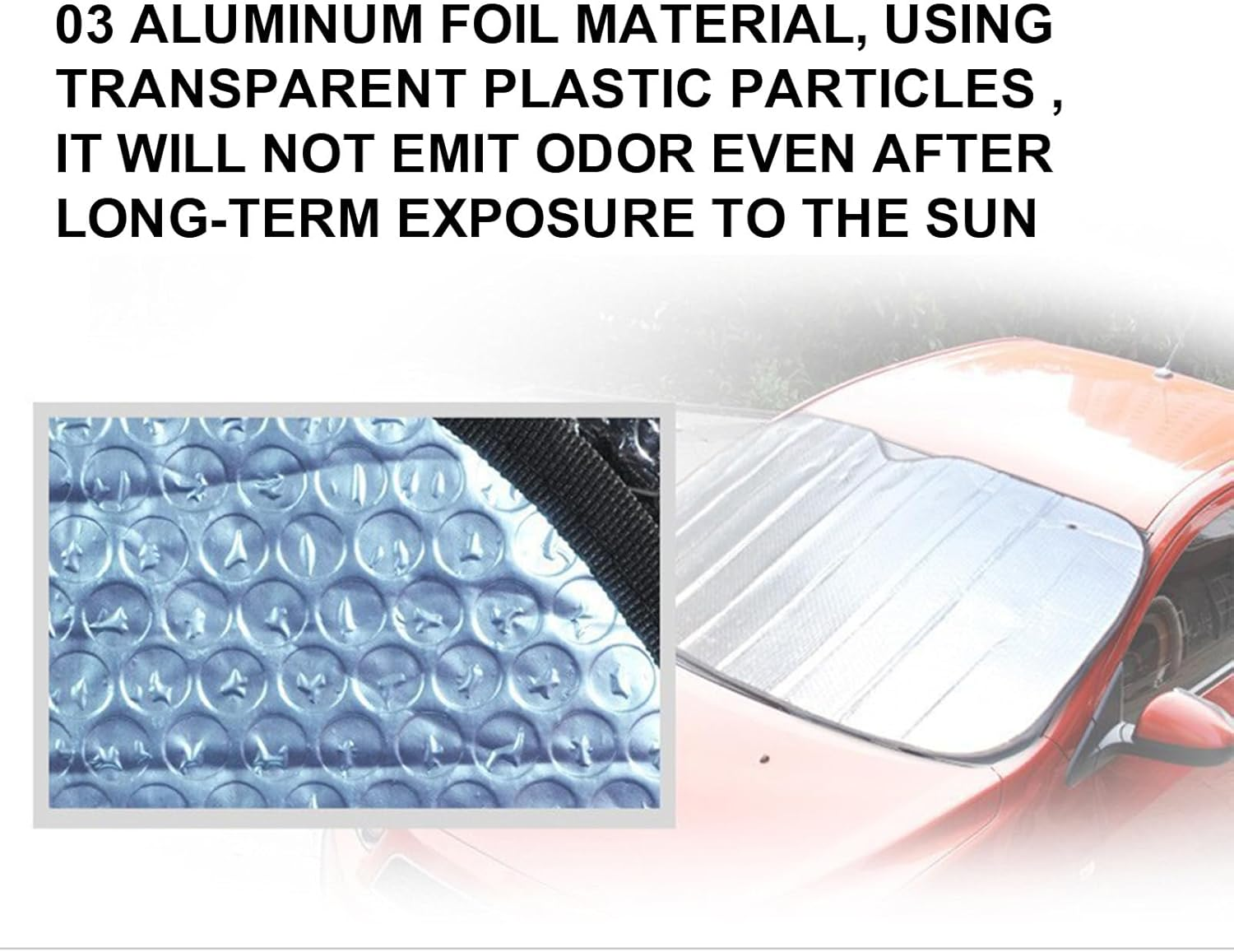 Car Windshield Sun Shade - Car Shade Front Windshield Cover - UV Protection Heat Shield Reflector, Vehicle Accessories Keep Cool for Truck Sedan Auto image number 2