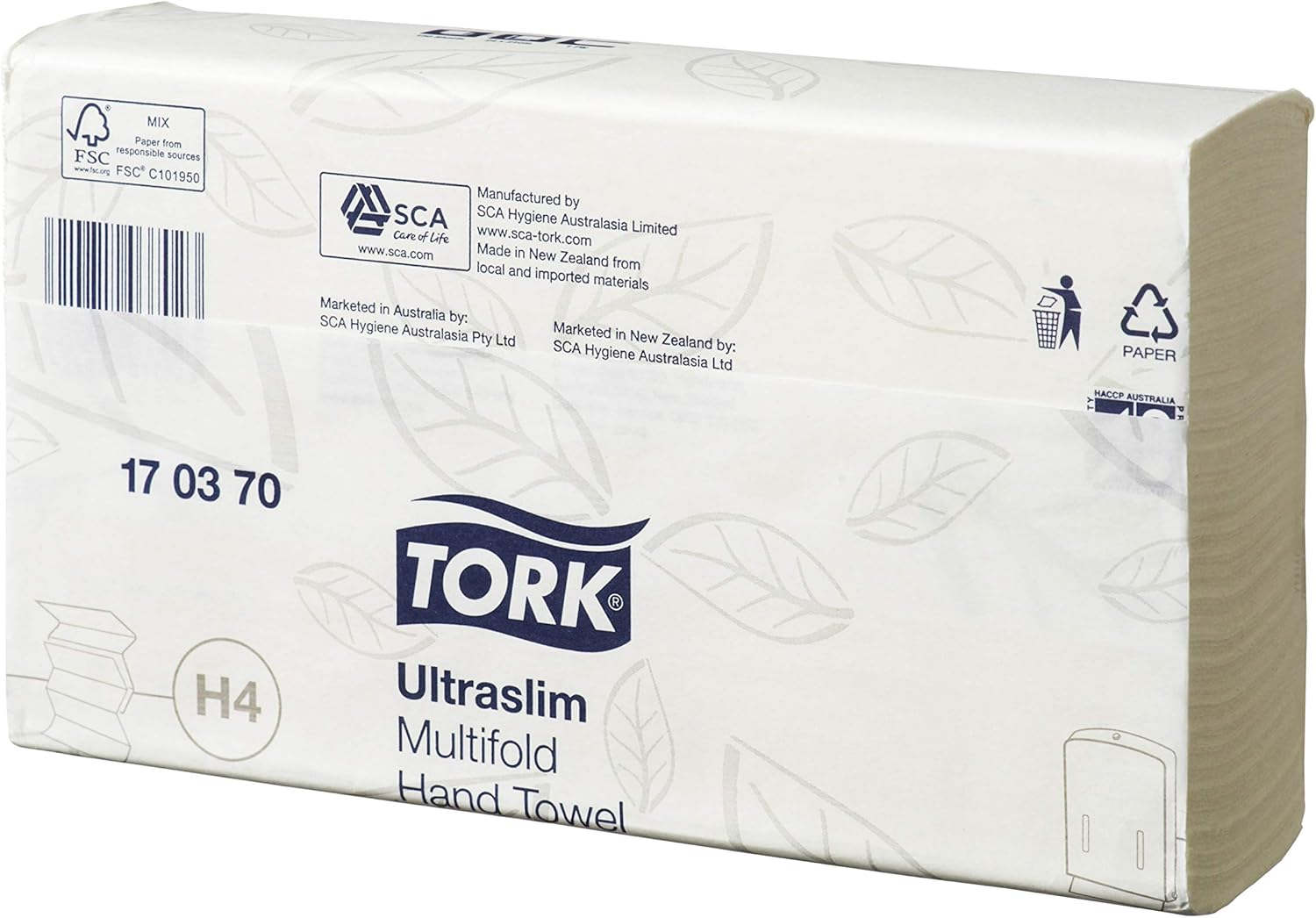 Tork Ultraslim Multifold Paper Hand Towel White H4, Advanced, 20 Packs X 150 Sheets, 170370 image number 2