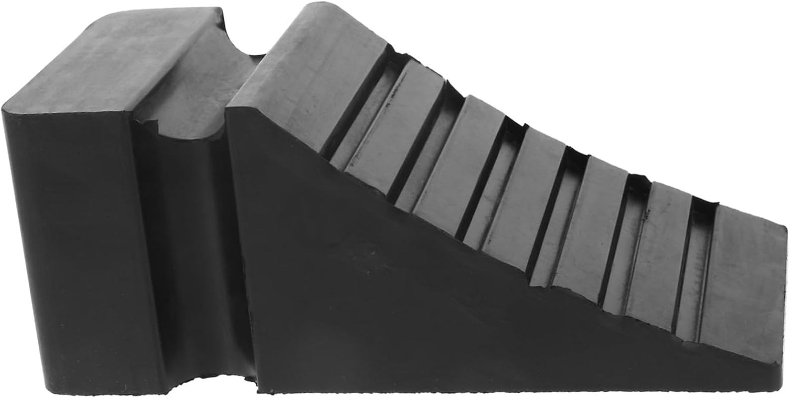 STOBAZA Portable Wheel Chock for Car and Truck Rubber Material Prevents Skid Trailer Ramps Car for Wheel Chocks Usage image number 2