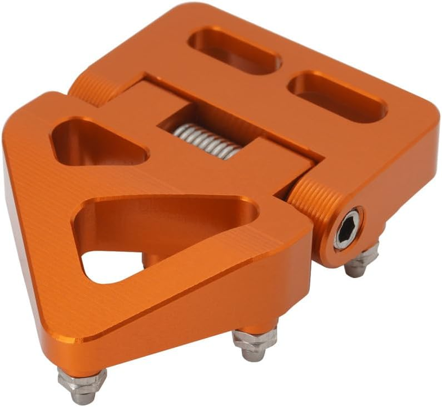 IUVWISN Motorcycle Folding Brake Pedal Tip CNC for 690 Enduro R/SMC R 790 890 950 990 1050 1090 1190 1290 Adventure R/S/T Orange