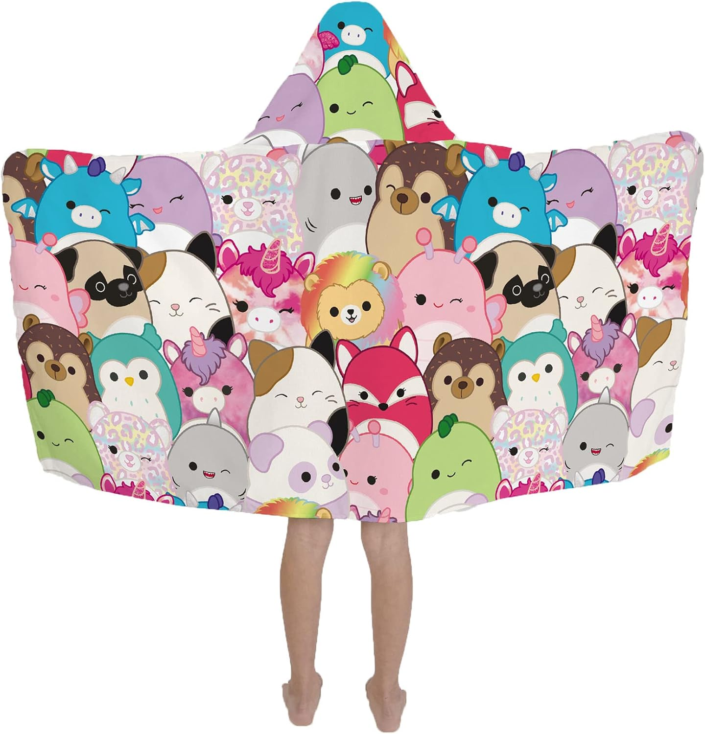 Squishmallows Kids Bath/Pool/Beach Soft Cotton Terry Hooded Towel Wrap, 24 in X 50 In, by Franco - Care Bears Retro image number 7