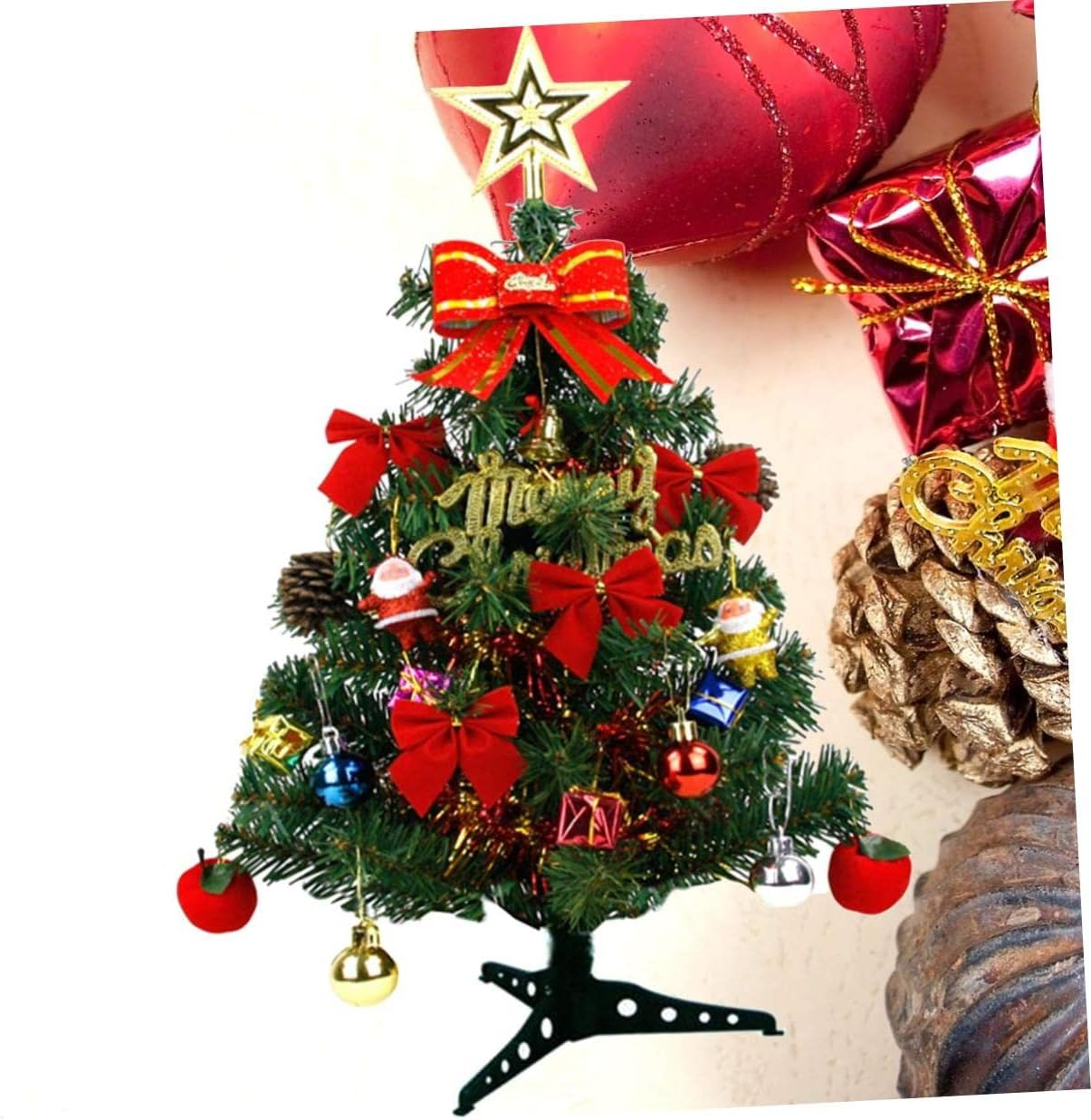 Mikinona Small 45Cm Tabletop Christmas Tree Desktop Ornament Decorative Accessories, Artificial Christmas Decorations for Home Holiday Party image number 4