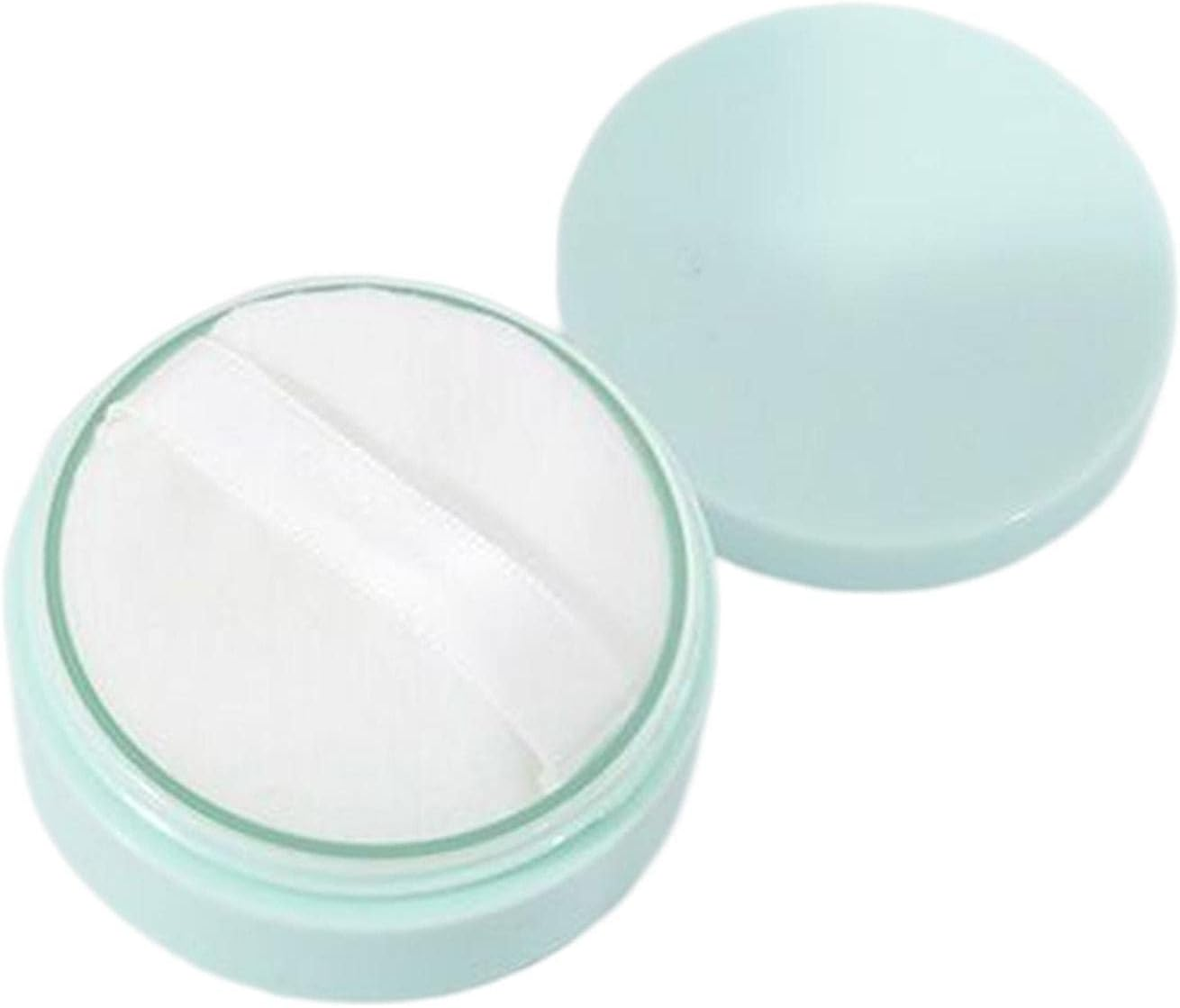 Harayaa Empty Loose Powder Containers with Puff for Loose Powder, Blush, Foundation Accessories Durable Small Size Lightweight Delicate Workmanship, Green image number 2