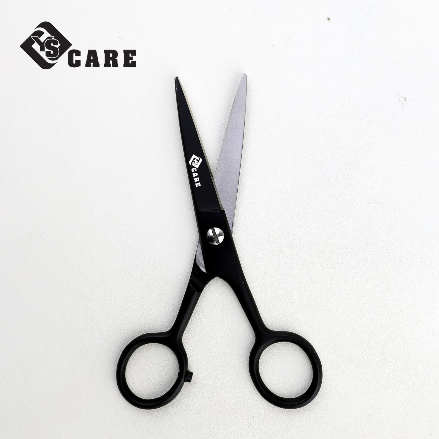 YSCARE Beard & Moustache Scissors for Men Precision Grooming Scissors for Hair Cutting Hairdressing Nose Hair Trimming Stainless Steel (4.5")
