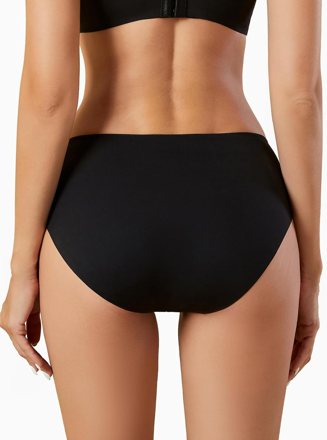 Angelhood Seamless Maternity Underwear for Women, Pregnancy Postpartum Panties No Show Bikini under Bump Pack of 5, 3