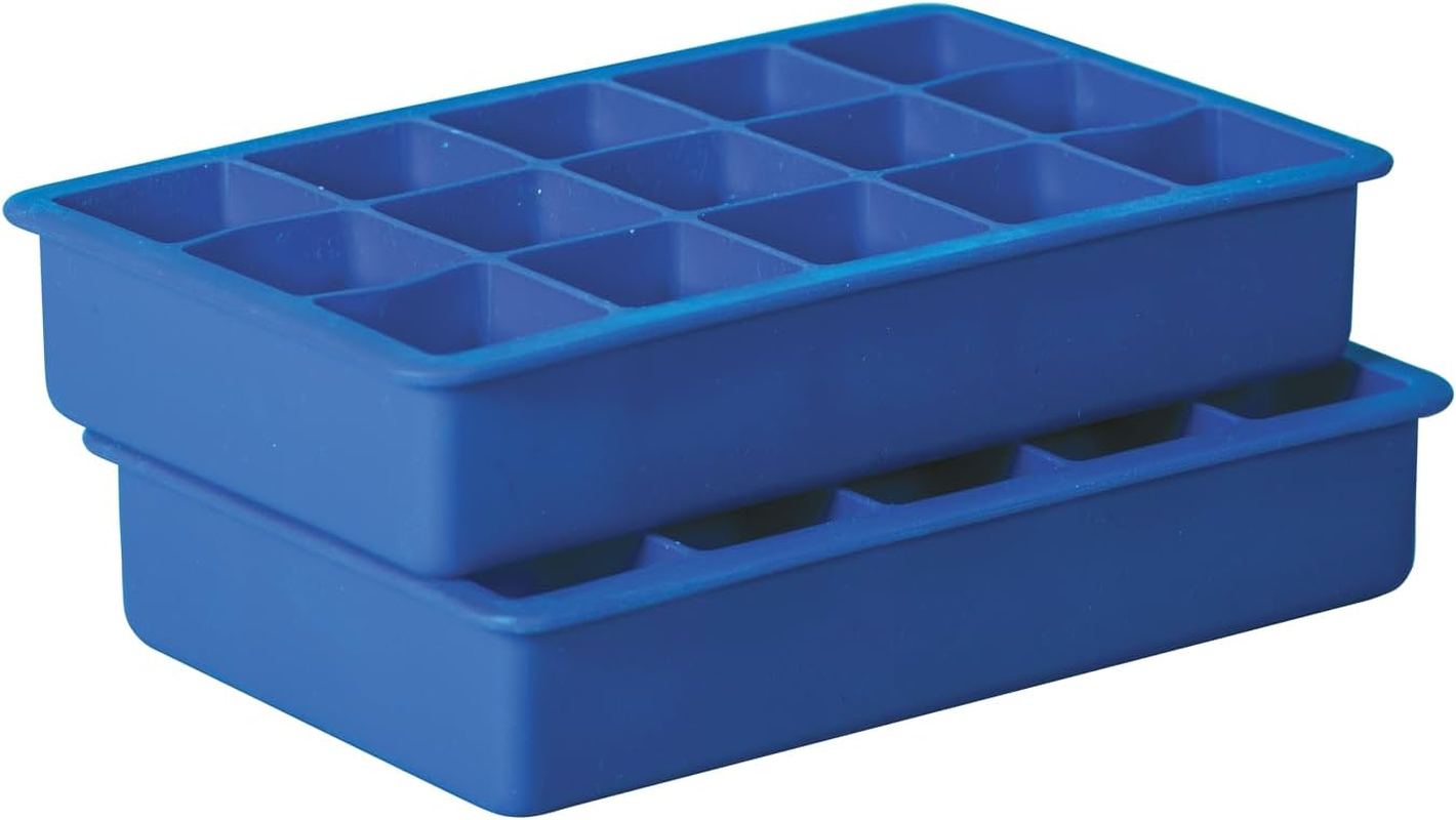 Avanti Silicone 15 Cup Square Ice Cube Tray 2-Pieces Set image number 1