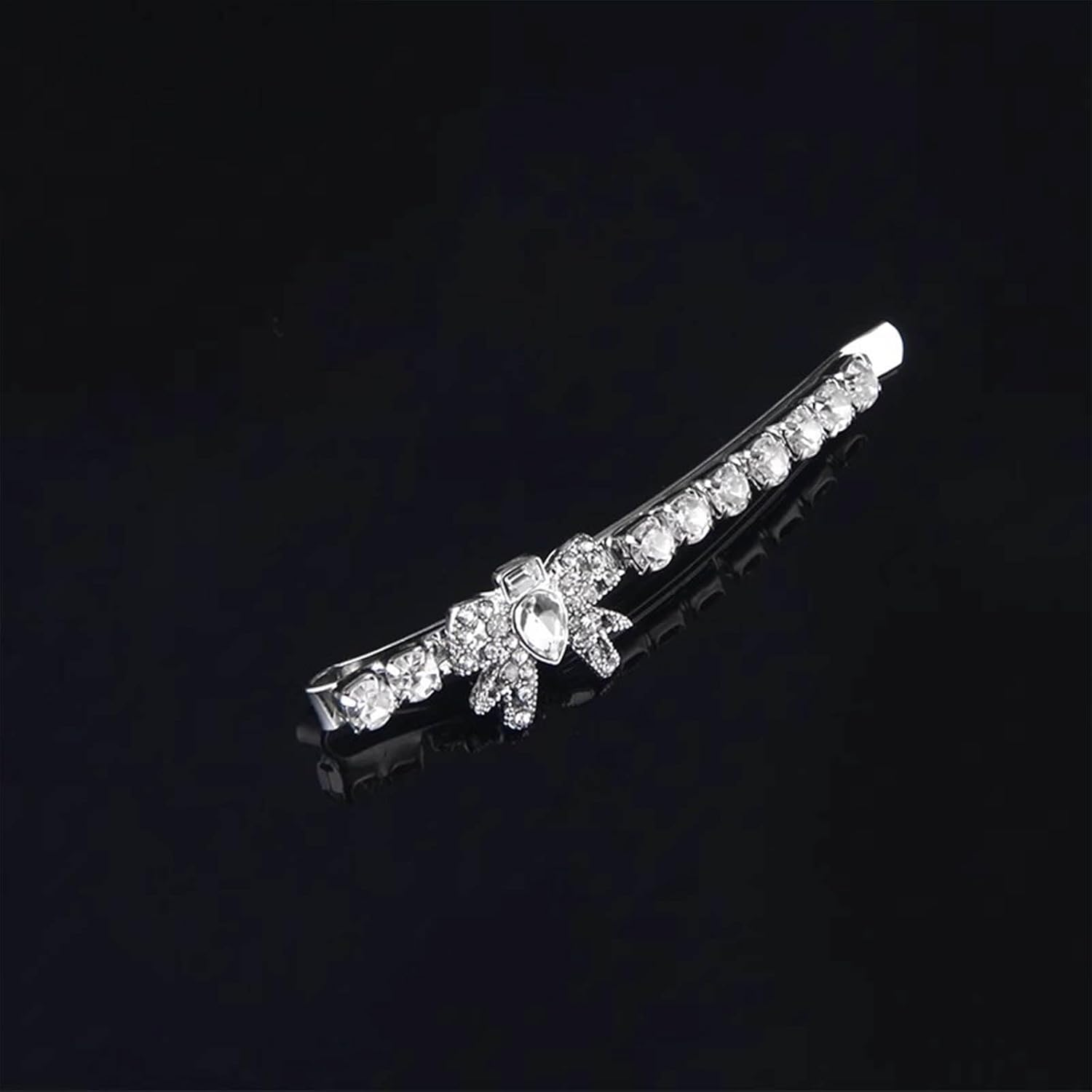 Butterfly Hair Clip for Women Crystal Butterfly Hair Pins Silver Butterfly Hair Barrettes Paved Butterfly Decorative Hairpin Accessories for Teen Girls Gifts (Style:B) image number 6