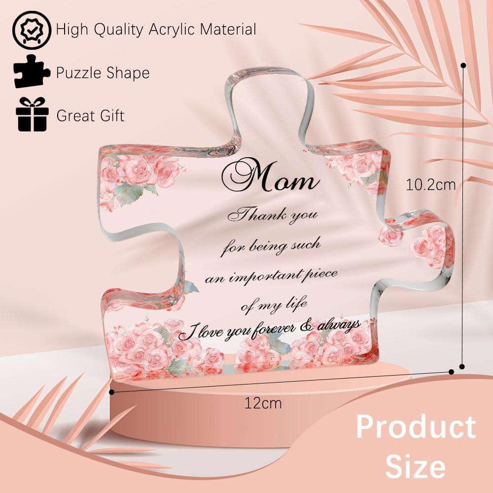 Mom Gifts for Moms Birthday Gifts for Moms from Daughters Sons Mommy Gift Acrylic Ornament Mother Giftfor Birthday Christmas Mothers Day Valentines Day Eastersgifts Mom to Begifts - Beautiful image number 4