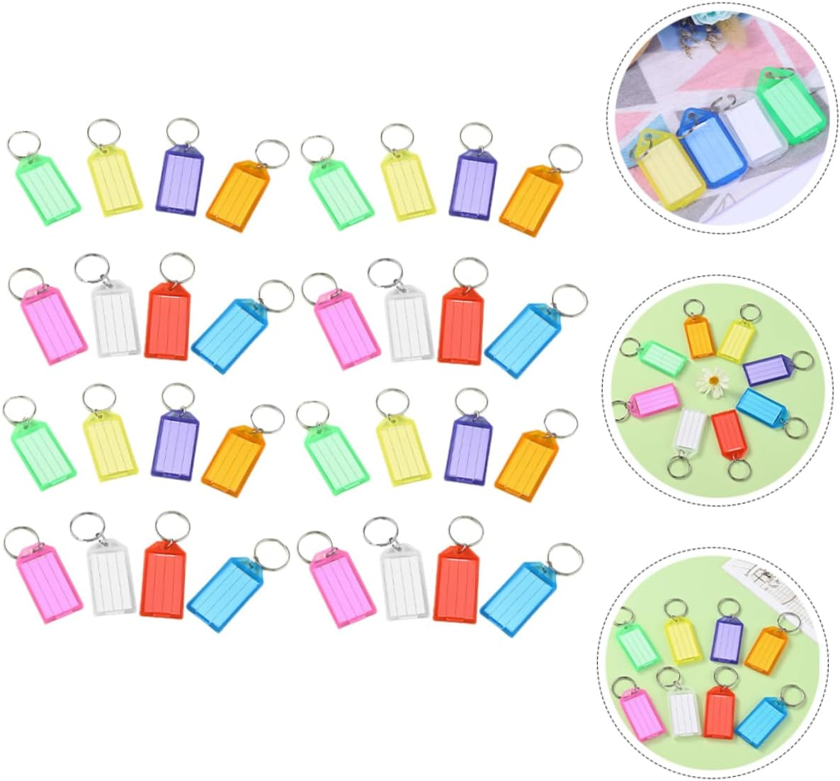 Beavorty 50Pcs Luggage Hanging Labels Travel Baggage Tags Suitcase Boarding Tags image number 4