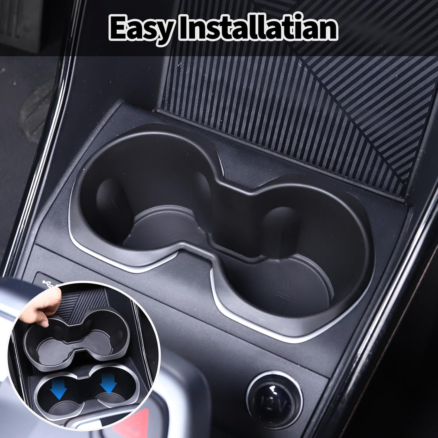 Centre Console Water Cup Holder Bottle Holder Storage Box for B@-MW X1 U11 2023 2024 2025, Shockproof Sturdy Cup Holder Insert, Practical Silicone Car Accessories