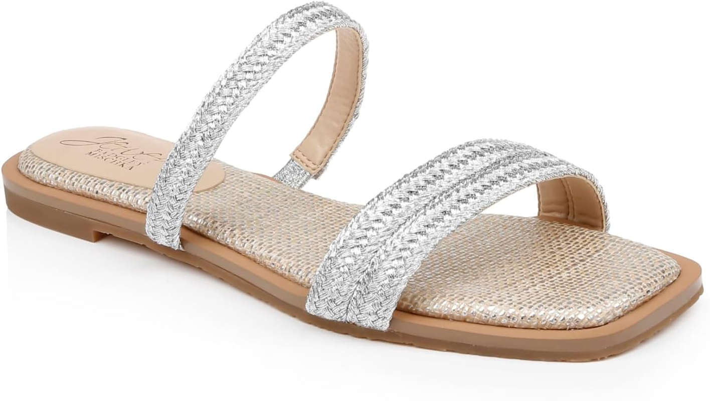 Jewel Badgley Mischka Helena Flat Summer Sandal