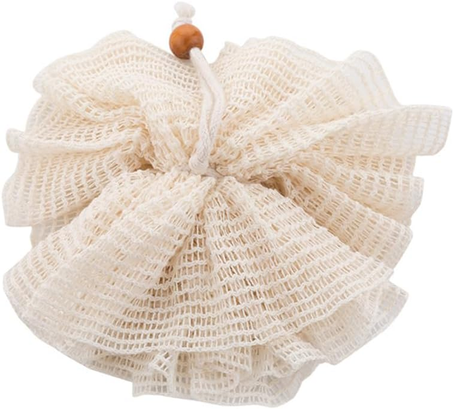 Hikin Ramie Rubbing Bath Bombs Bath Cloth Body Exfoliating Washcloths, Skin Deep Cleansing Bath Body Scrub Foaming Cloth for Shower.