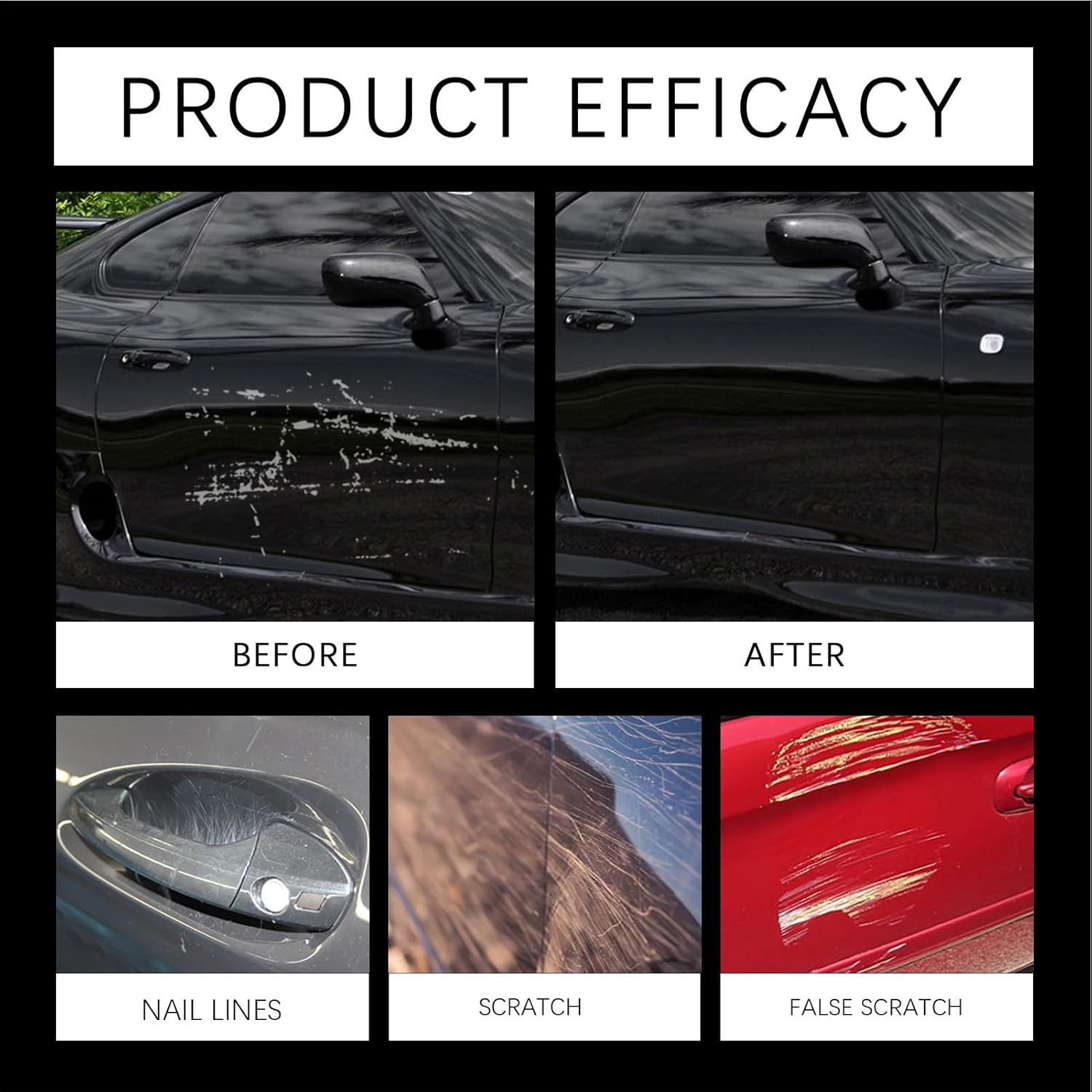 Car Deep Scratches Remover, Car Compound Scratch Remover, Polishing Rubbing Compounds for Leather Accidental Metal Windshield Exterior Damage Interior image number 4