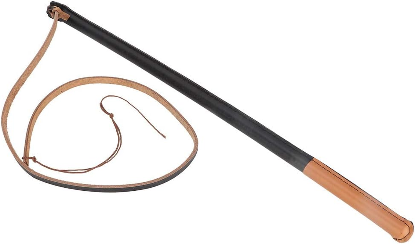 Dog Whip Pet Training Stick, Durable Leather Dog Training Whip, Dog Teaser Wand Outdoor Playing, Foster Discipline and Behavior for Medium Large Dogs image number 4