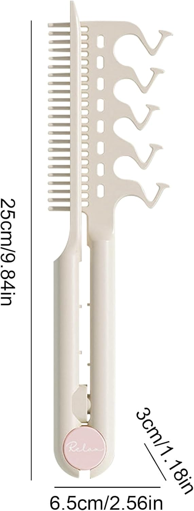 Hair Combs for Women,V Shaped Straight Comb | anti Static Hairdressing Tool for Travel Salon Daily Grooming Women Girls Family Friends Daughter - Purple image number 6