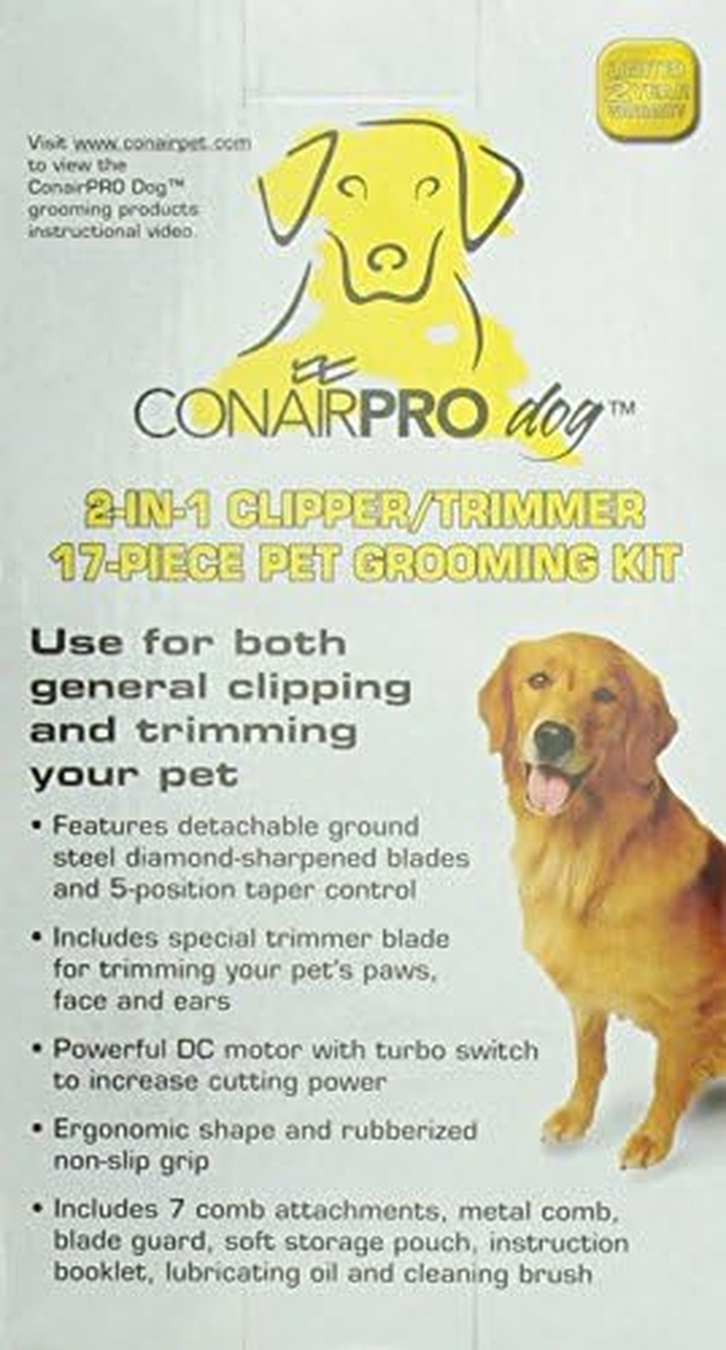 Conairpro Dog 2-In-1 Clipper/Trimmer Kit image number 3