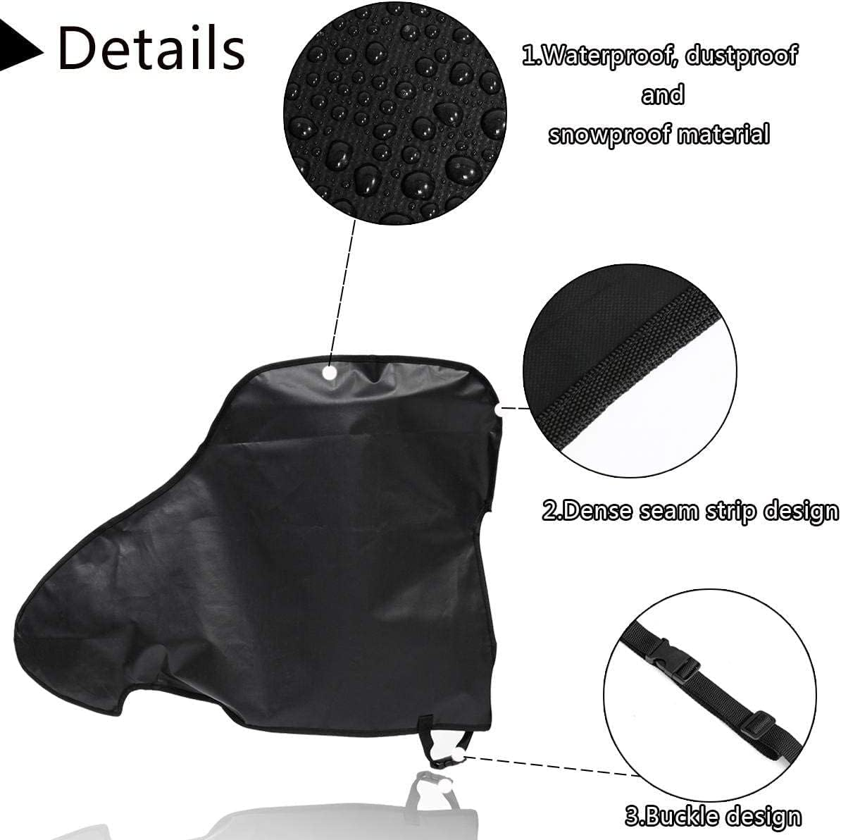 Caravan Hitch Cover, Trailer Hitch Lock Covers Universal Breathable Tow Hitch Cover for Caravan, PVC Trailer Towing Ball Coupling Lock Covers Caravan Hitch Dust Proof Protector Trailer Hitch Cover image number 4