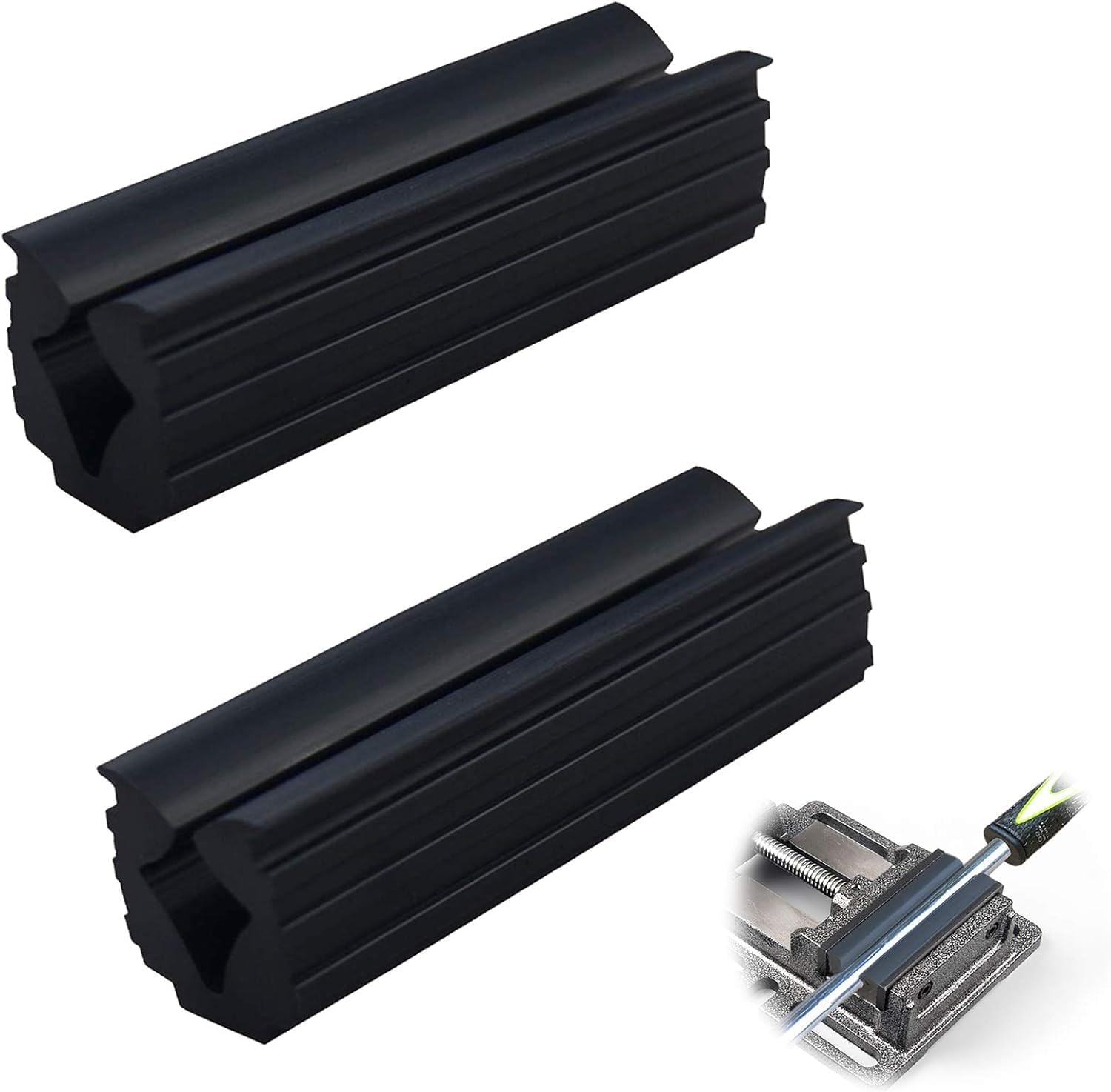 Rubber Golf Club Grip Vice Clamps Grips Replacement Tool,Golf Club Grip Replacement Clamps Putters Vice Shaft Accessory Tool Solid Rubber Vise Clamp for Golf Club Shafts (2) image number 3