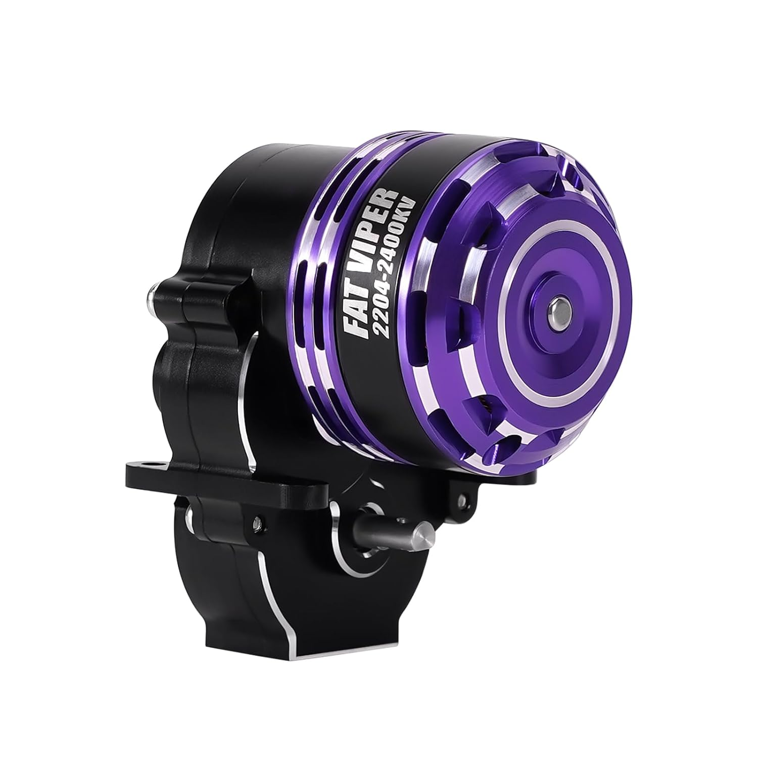 INJORA Fat Viper 2204 2400KV Brushless Outrunner Motor & Transmission for TRX4M 1/18 RC Upgrade image number 1