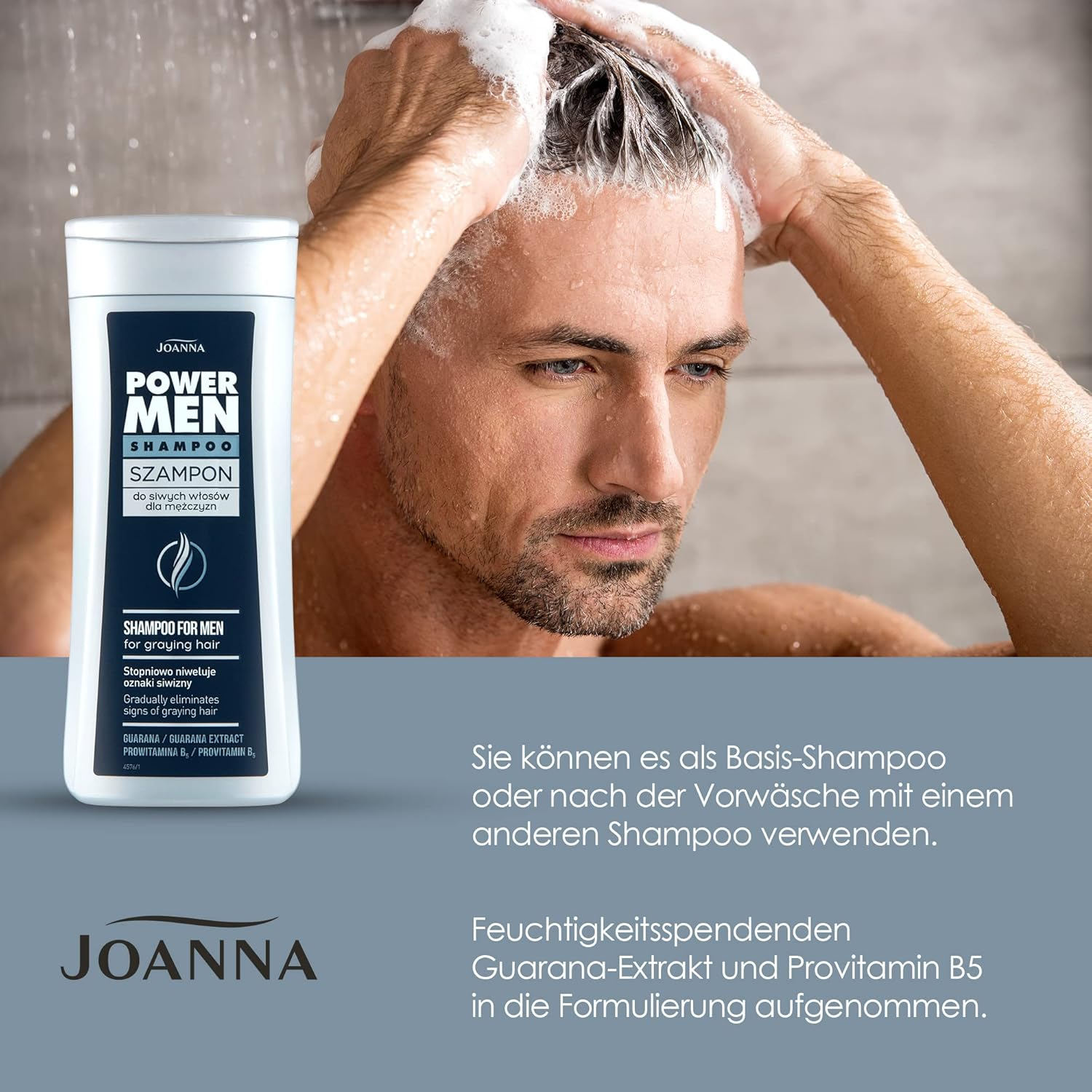 Joanna Joanna Power Hair Men Shampoo Grey Hair, image number 3