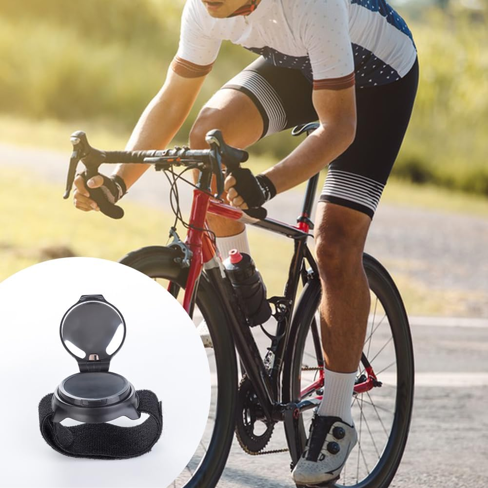 Bicycle Rear View Mirror Wide Angle Bicycle Bracelet Rear View Mirror Arm Wear for Cyclists 360 Degrees Bicycle Rear View Mirror Wrist Protection Bracelets Rear View Mirror, Bicycle Mirror, HD Real image number 4